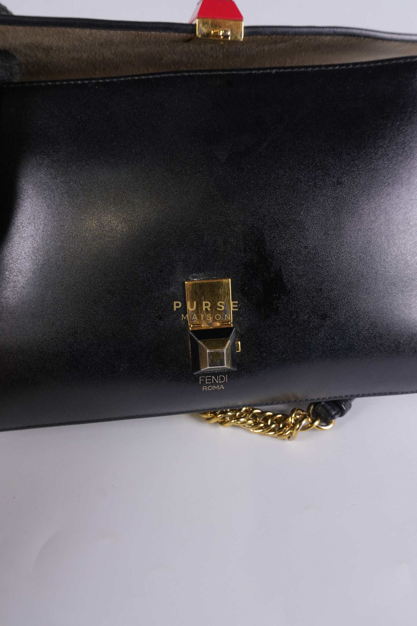 Vitello Liberty Bicolor and Gold Hardware | Purse Maison Luxury Bags Shop