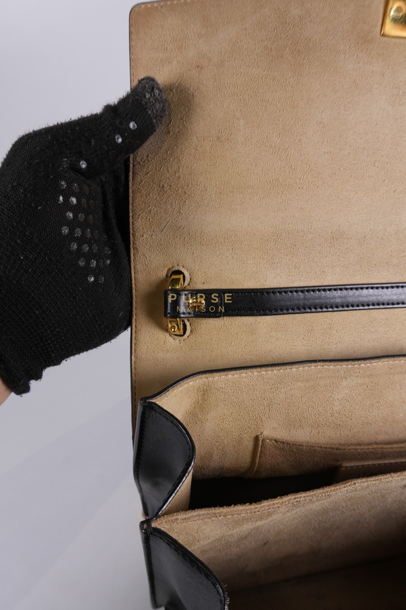 Vitello Liberty Bicolor and Gold Hardware | Purse Maison Luxury Bags Shop