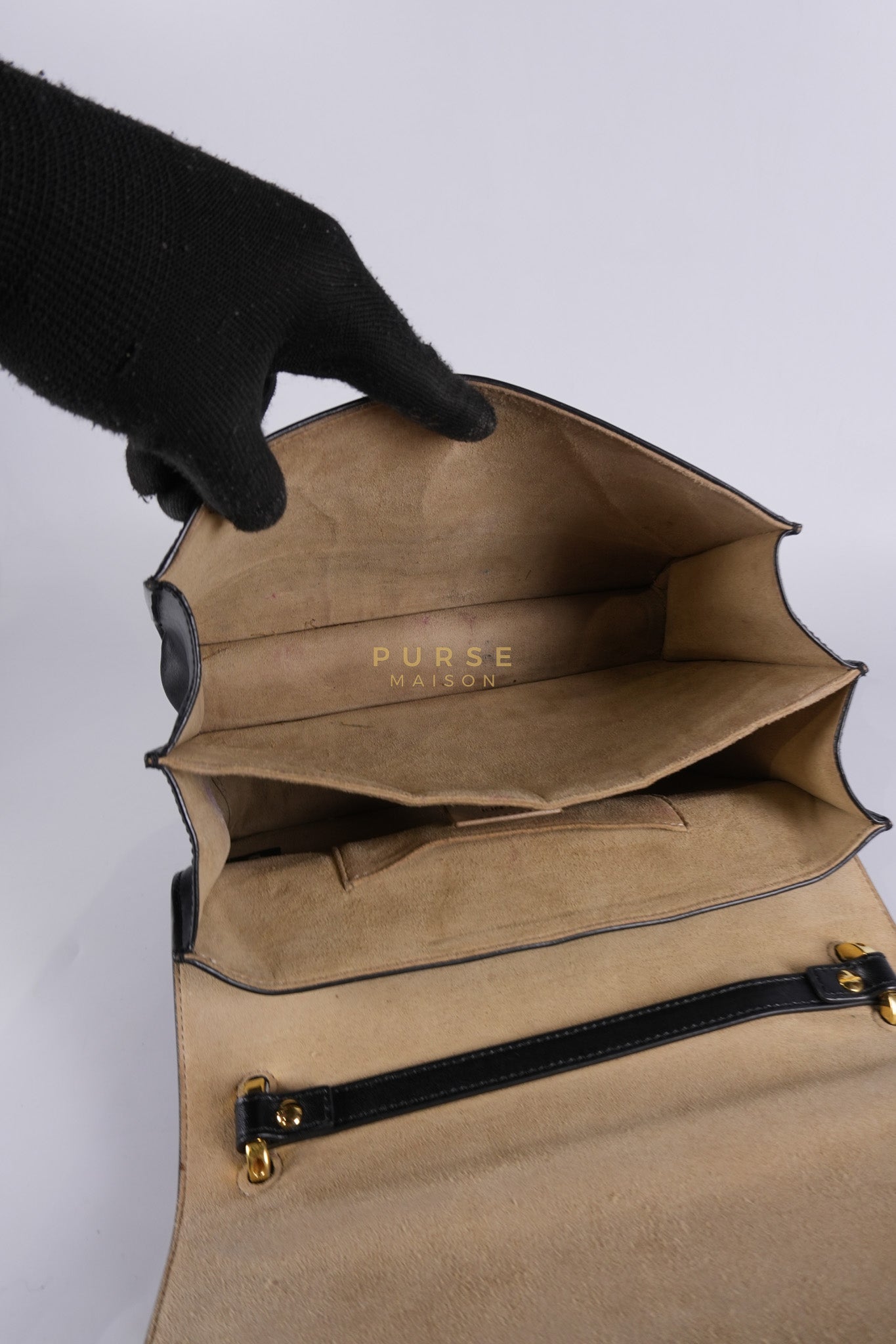 Vitello Liberty Bicolor and Gold Hardware | Purse Maison Luxury Bags Shop