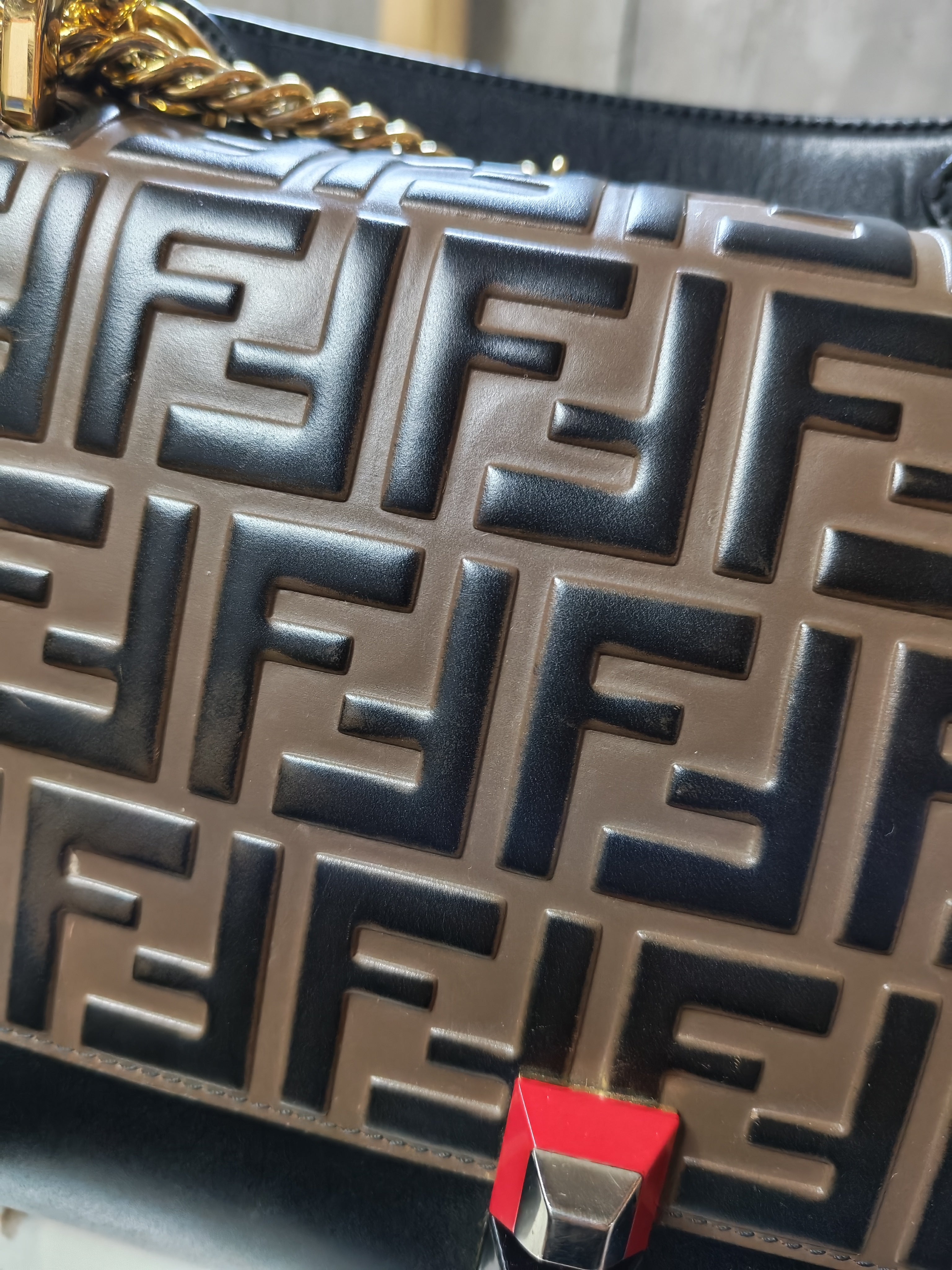 Vitello Liberty Bicolor and Gold Hardware | Purse Maison Luxury Bags Shop