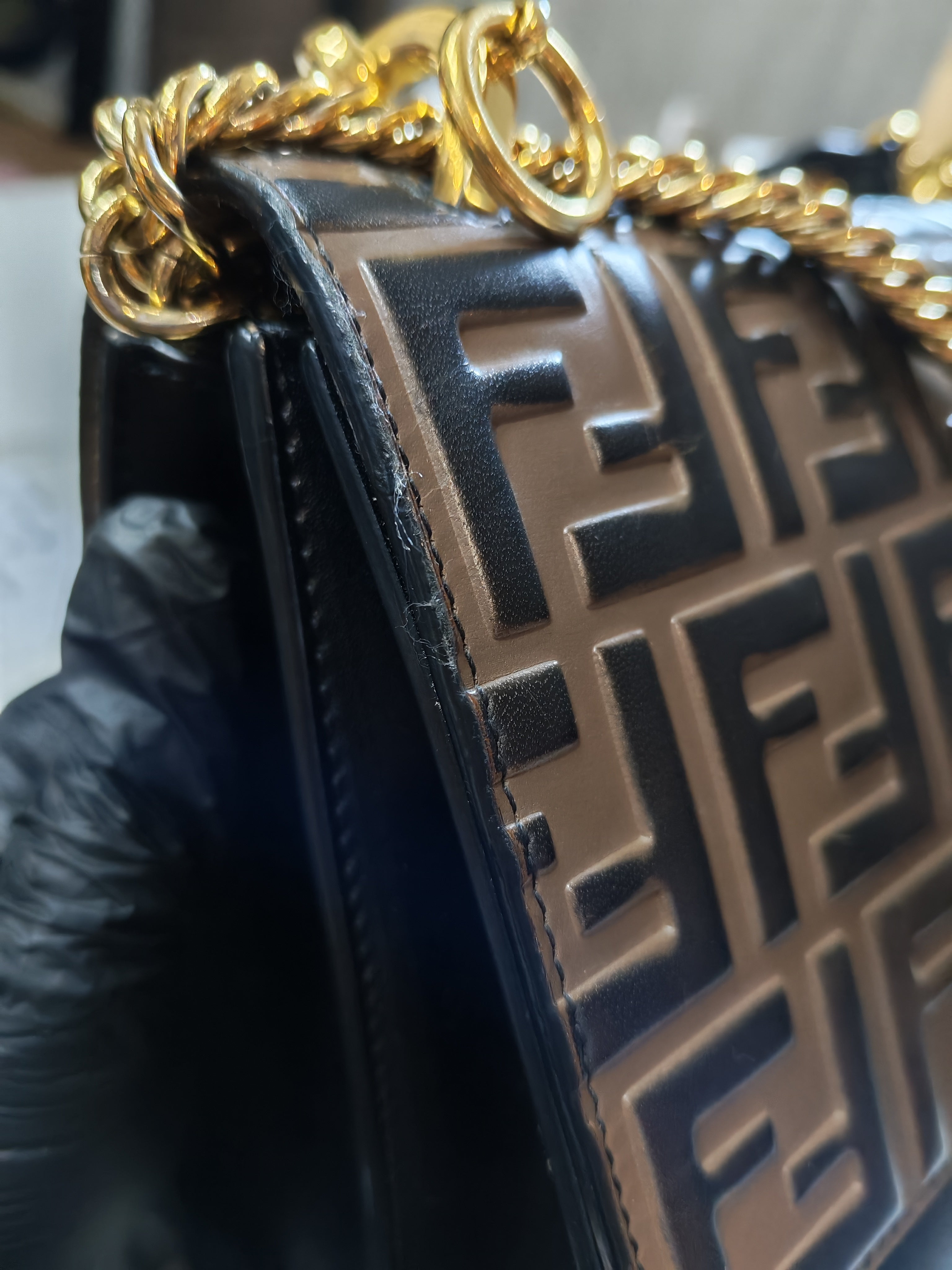 Vitello Liberty Bicolor and Gold Hardware | Purse Maison Luxury Bags Shop