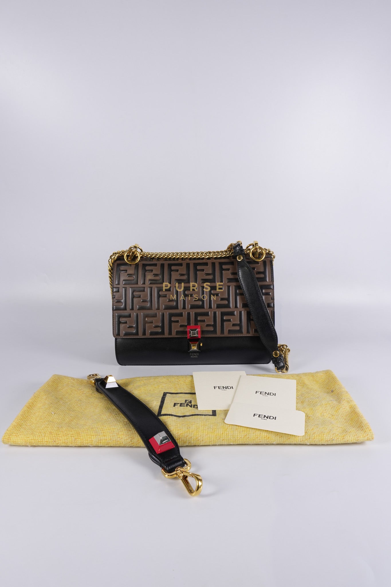 Vitello Liberty Bicolor and Gold Hardware | Purse Maison Luxury Bags Shop