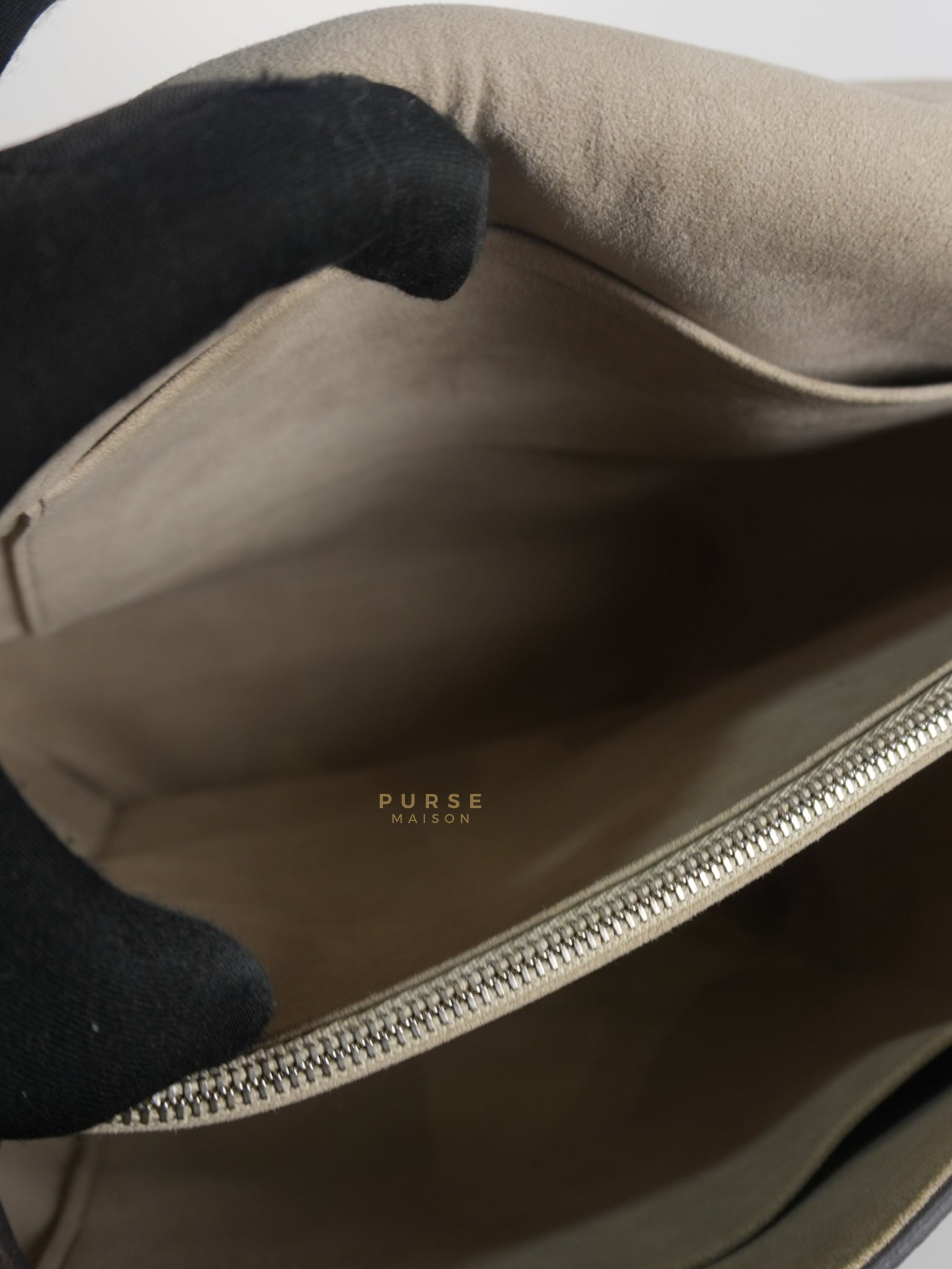 Volta Bag Taurillon Leather in Silver Hardware (Date Code: MI5115) | Purse Maison Luxury Bags Shop