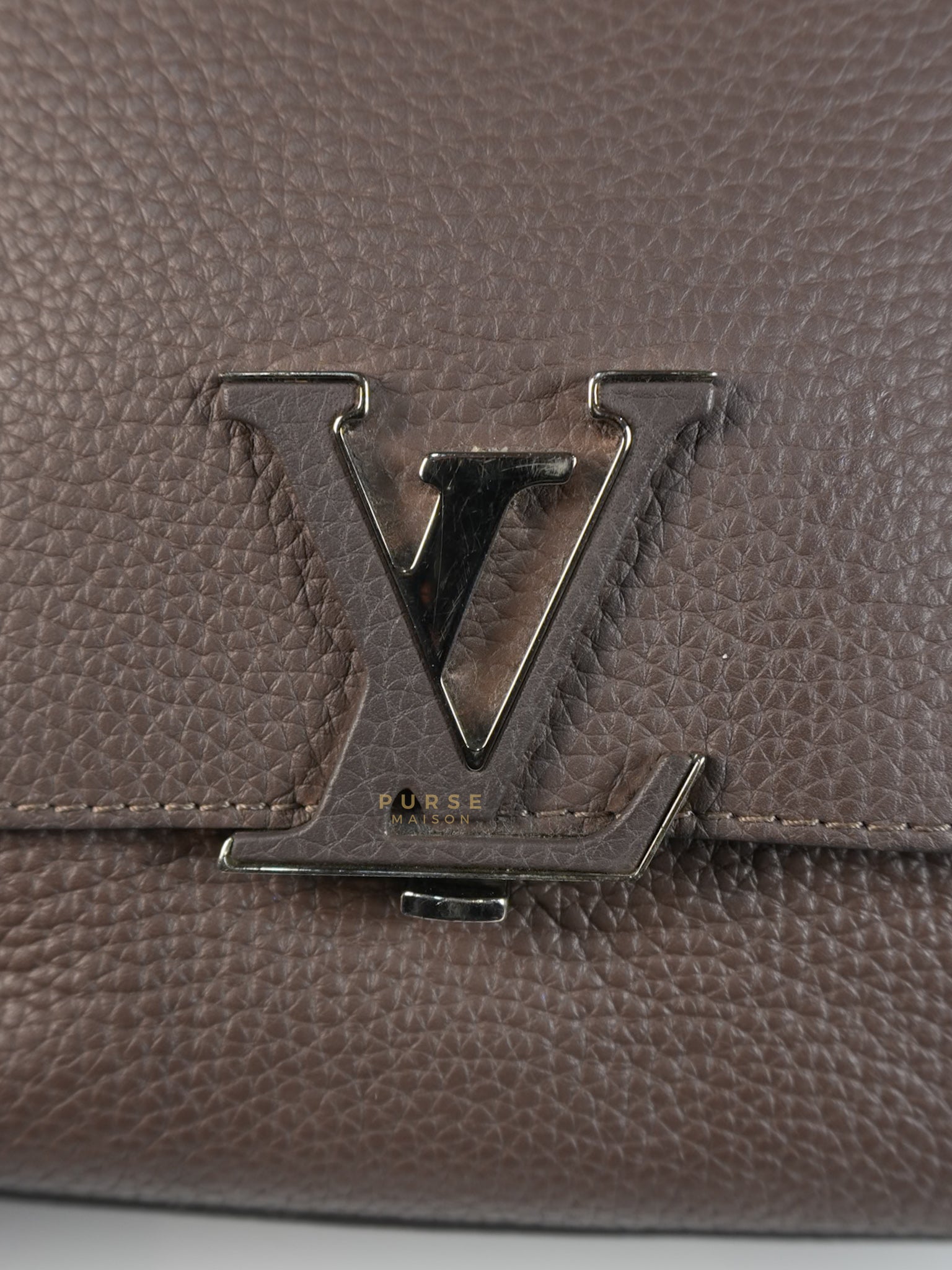 Volta Bag Taurillon Leather in Silver Hardware (Date Code: MI5115) | Purse Maison Luxury Bags Shop