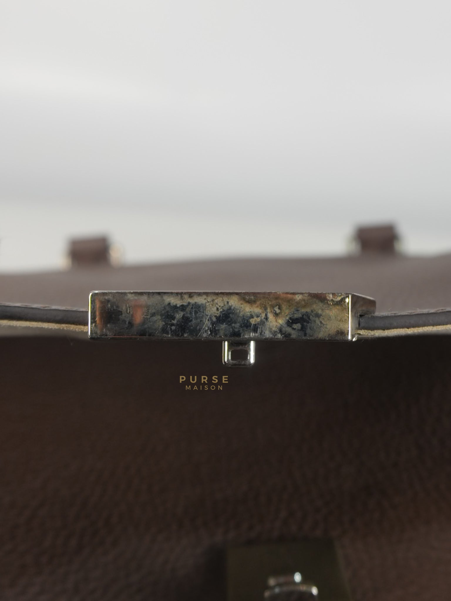 Volta Bag Taurillon Leather in Silver Hardware (Date Code: MI5115) | Purse Maison Luxury Bags Shop