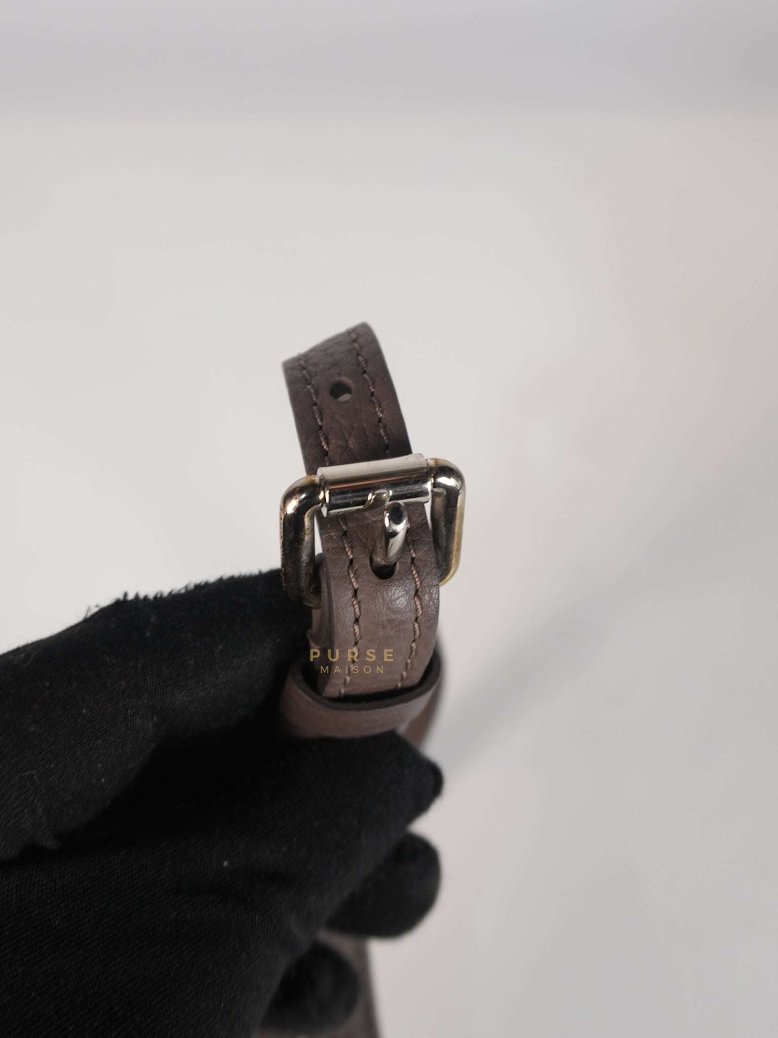 Volta Bag Taurillon Leather in Silver Hardware (Date Code: MI5115) | Purse Maison Luxury Bags Shop