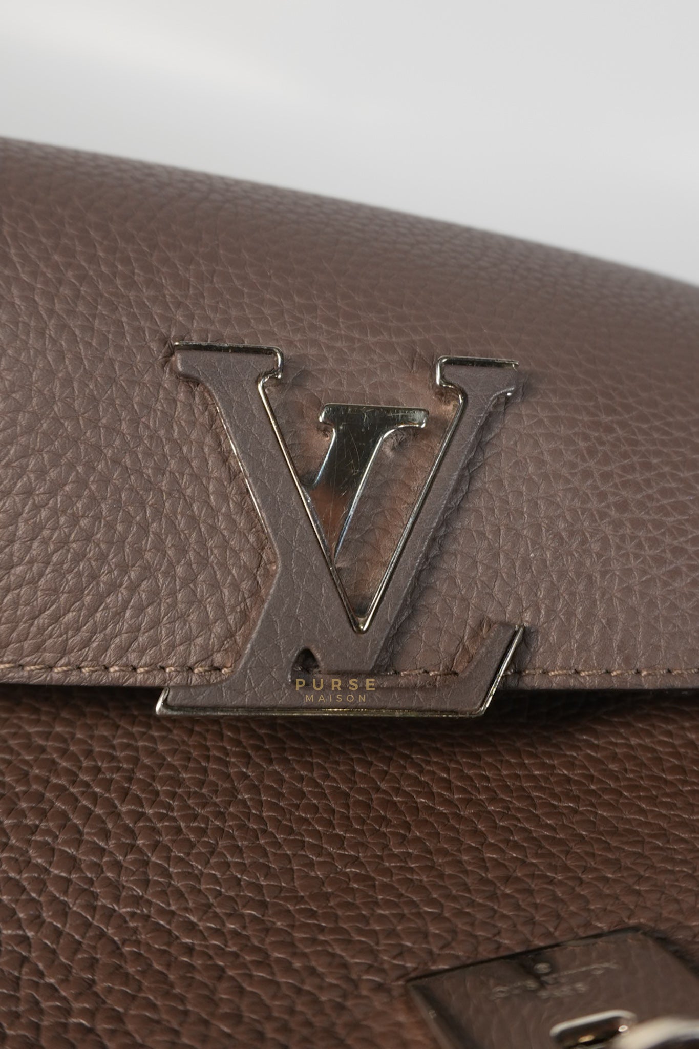 Volta Bag Taurillon Leather in Silver Hardware (Date Code: MI5115) | Purse Maison Luxury Bags Shop