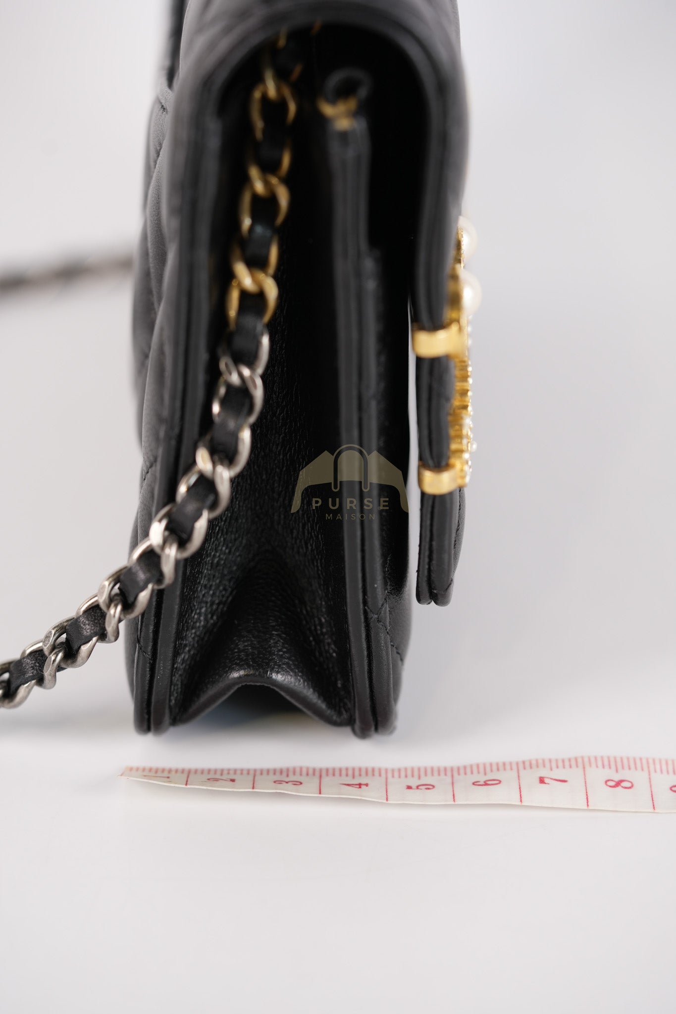 Wallet On Chain Coco Clips (WOC) Quilted Lambskin Leather and Mixed Hardware (Microchip) | Purse Maison Luxury Bags Shop