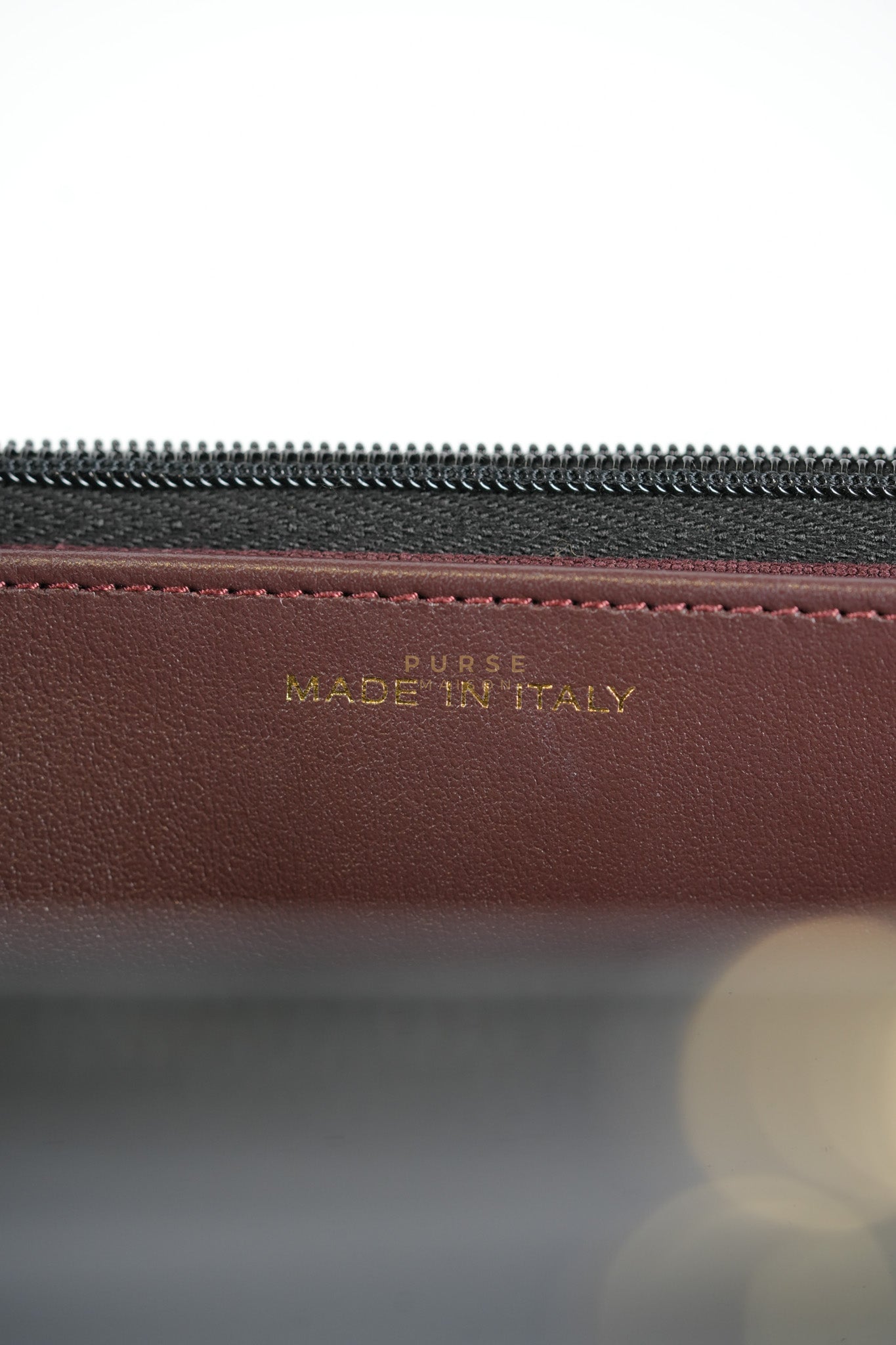 Wallet On Chain in Black Caviar Leather Gold Hardware (Microchip) | Purse Maison Luxury Bags Shop