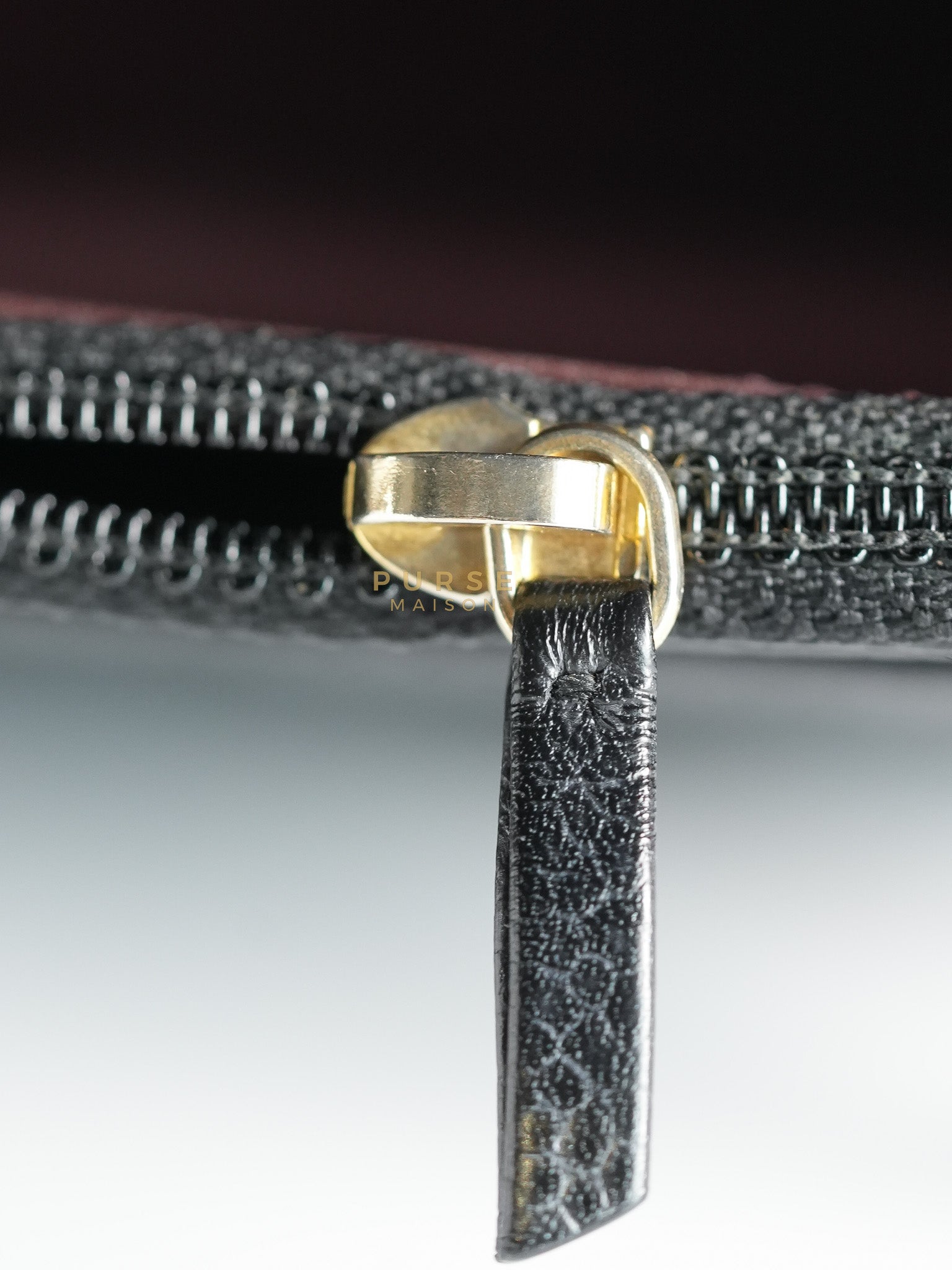 Wallet on Chain in Black Quilted Caviar Leather & Gold Hardware Series 26 | Purse Maison Luxury Bags Shop