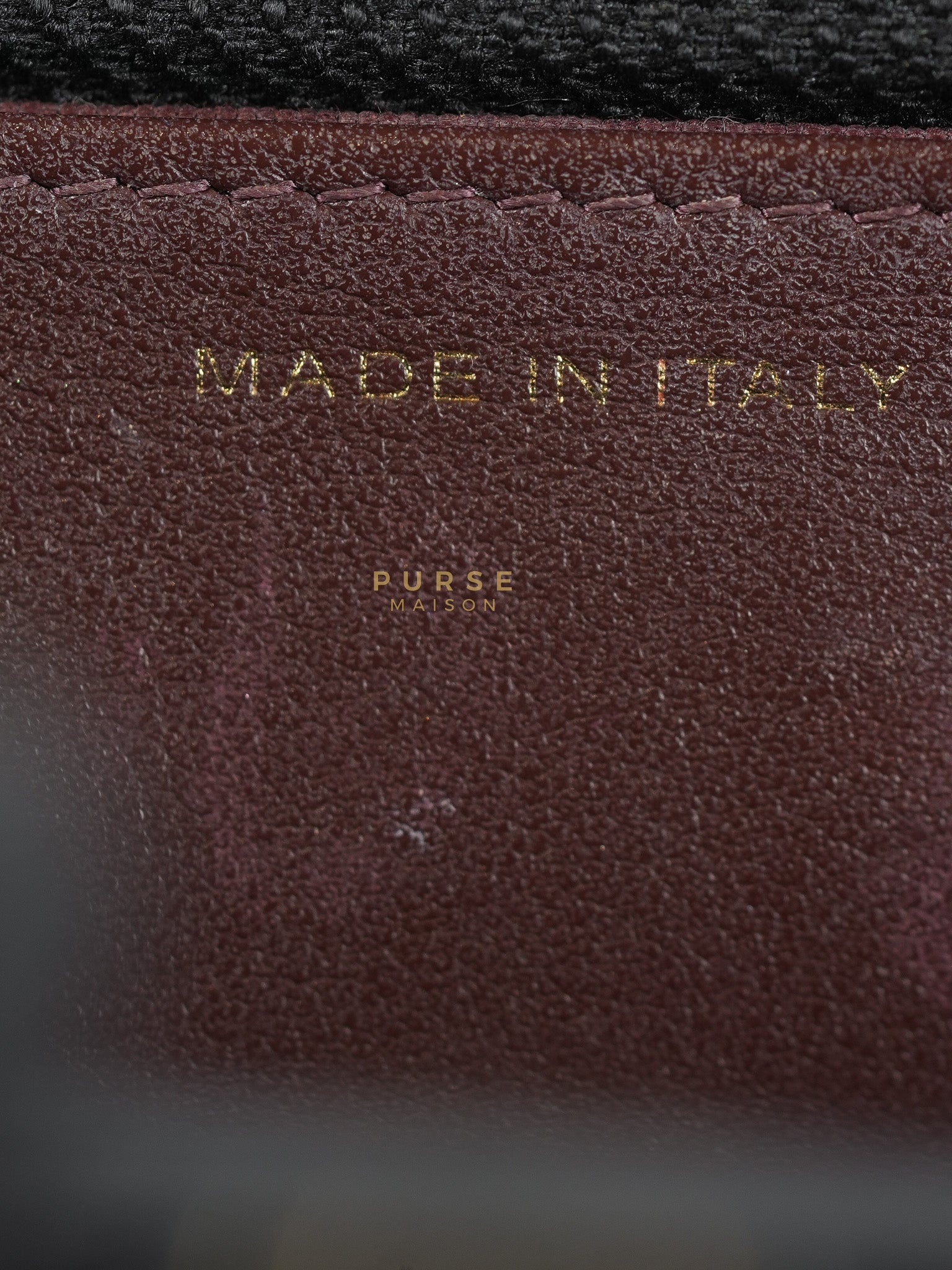 Wallet on Chain in Black Quilted Caviar Leather & Gold Hardware Series 26 | Purse Maison Luxury Bags Shop