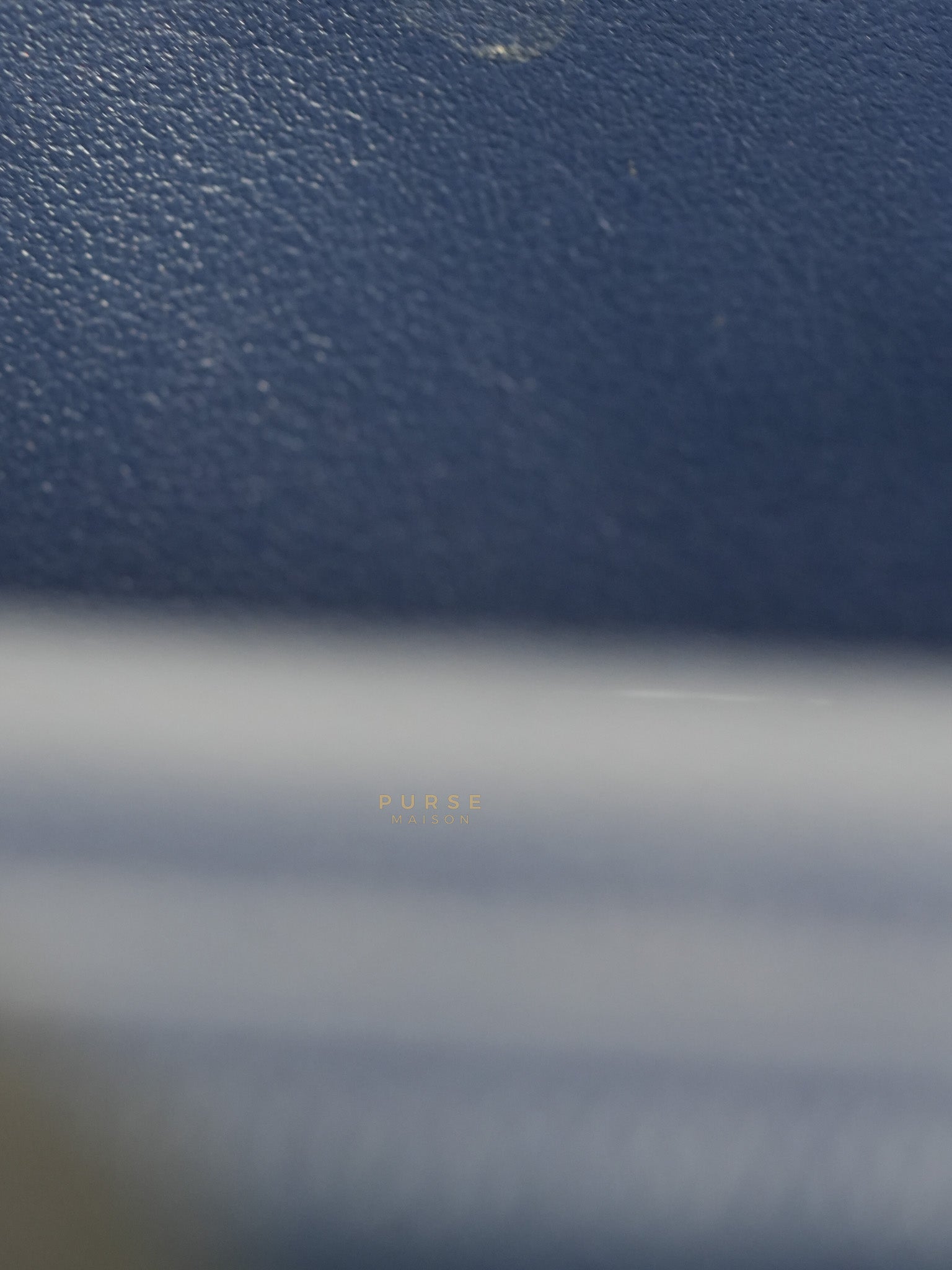 Wallet On Chain In Navy Blue Quilted Caviar Leather Light Gold Hardware Microchip | Purse Maison Luxury Bags Shop