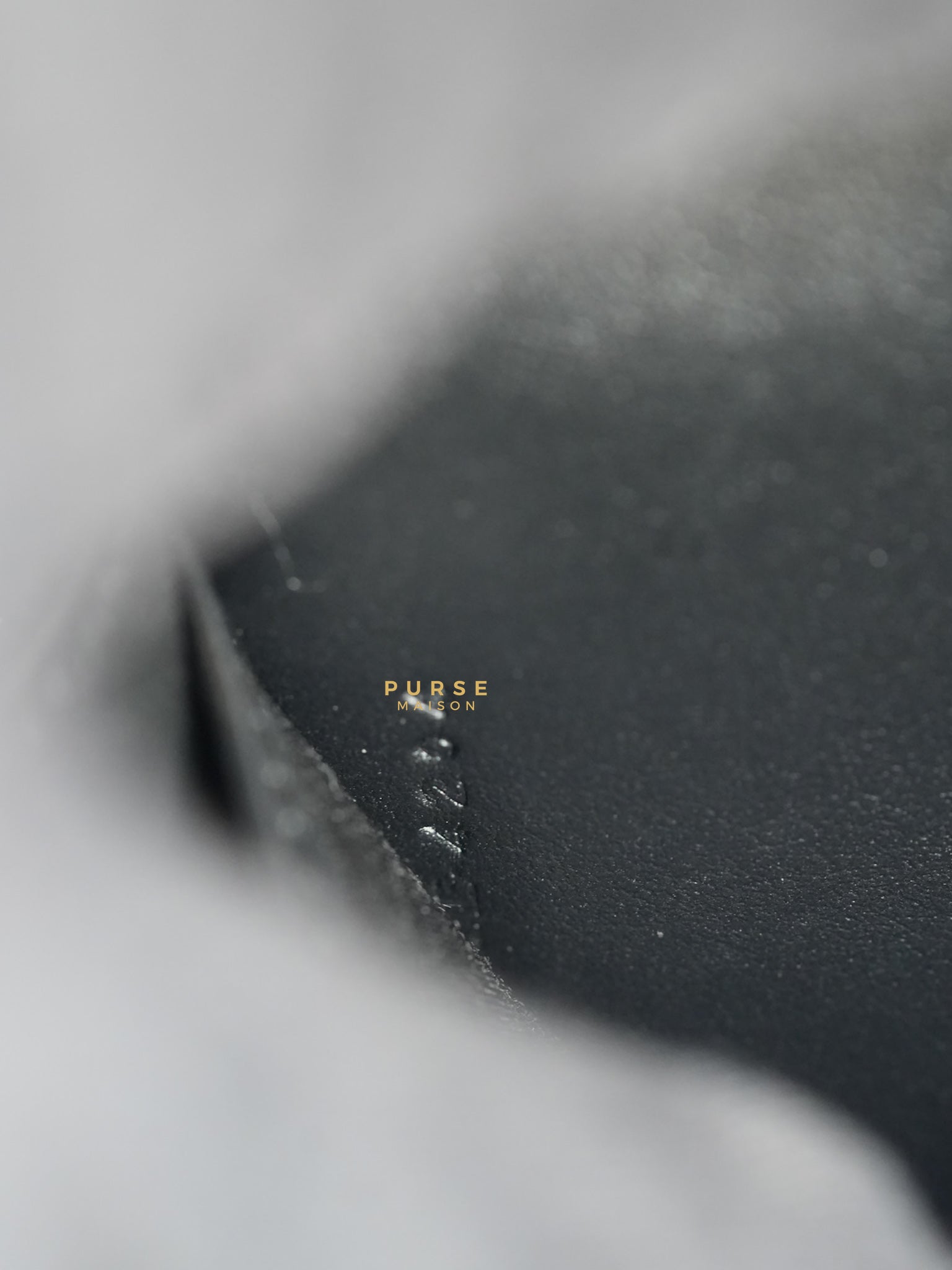 Wallet On Chain Margo Black in Smooth Leather | Purse Maison Luxury Bags Shop