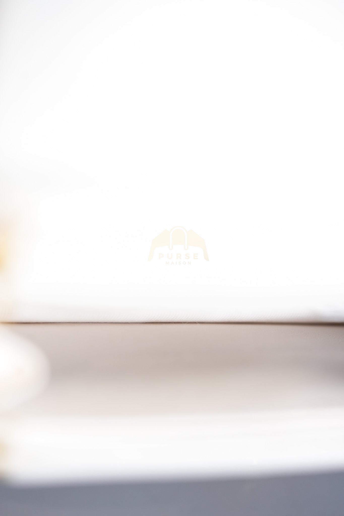 Wallet On Chain (WOC) Double Chain in White Lambskin Leather and Aged Gold Hardware (Microchip) | Purse Maison Luxury Bags Shop