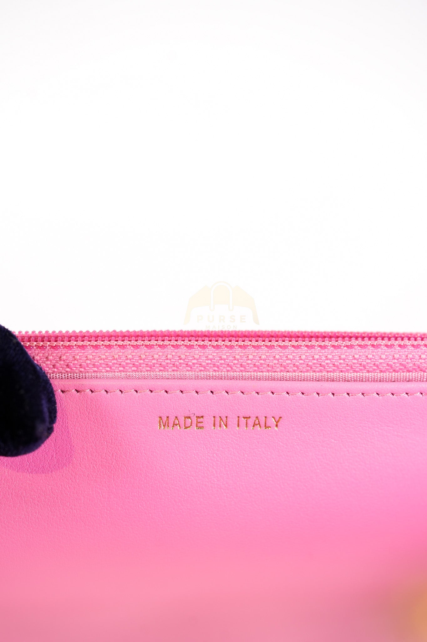 Wallet On Chain (WOC) in Pink Quilted Caviar Leather and Aged Gold Hardware Series 31 | Purse Maison Luxury Bags Shop