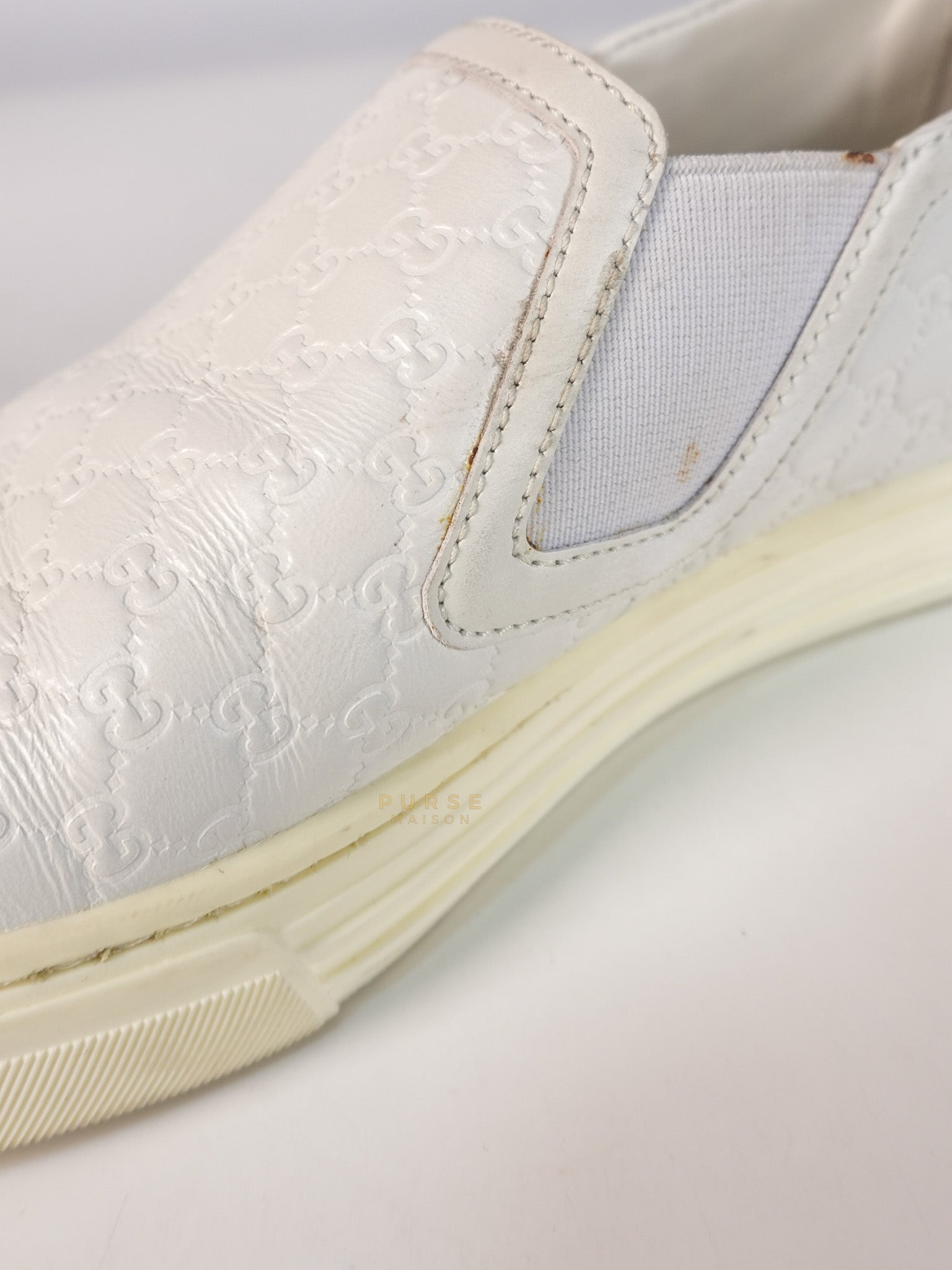 White Sneakers Size 36EU (22.5cm) | Purse Maison Luxury Bags Shop