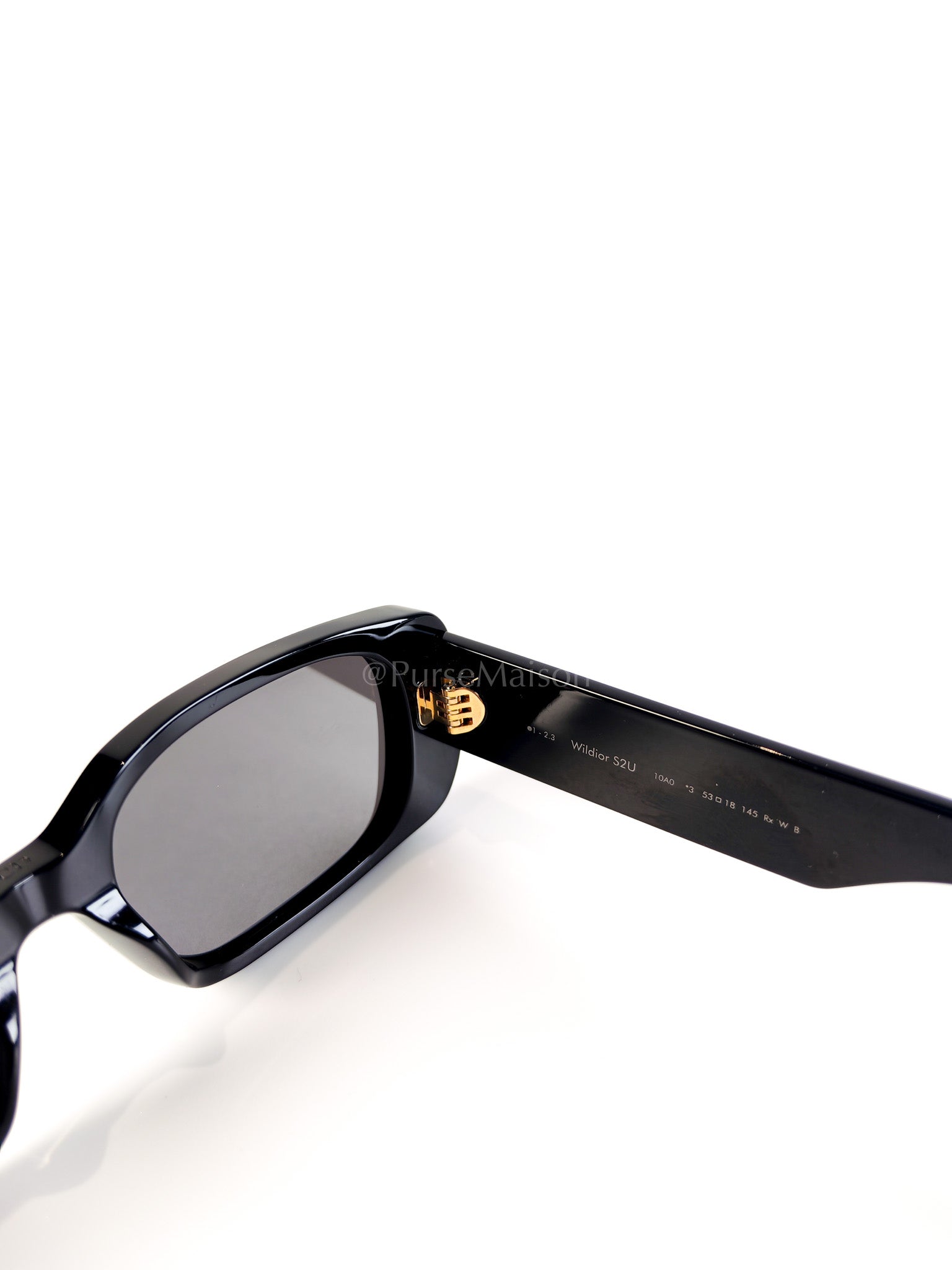 Wildior S2U Black Framed Sunglasses | Purse Maison Luxury Bags Shop