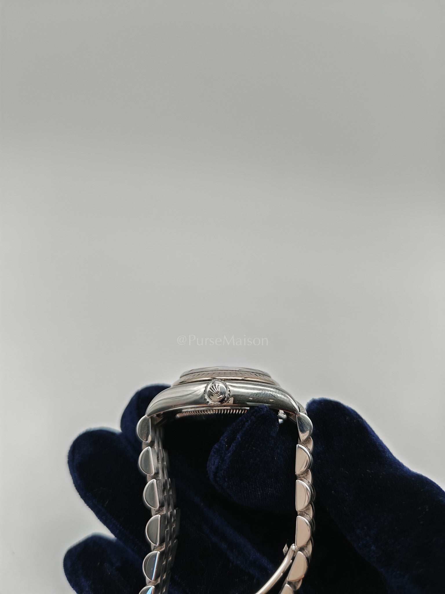 Lady-Datejust 26mm Reference 179174 18k White Gold Fluted Bezel Computer Dial & Jubilee Bracelet