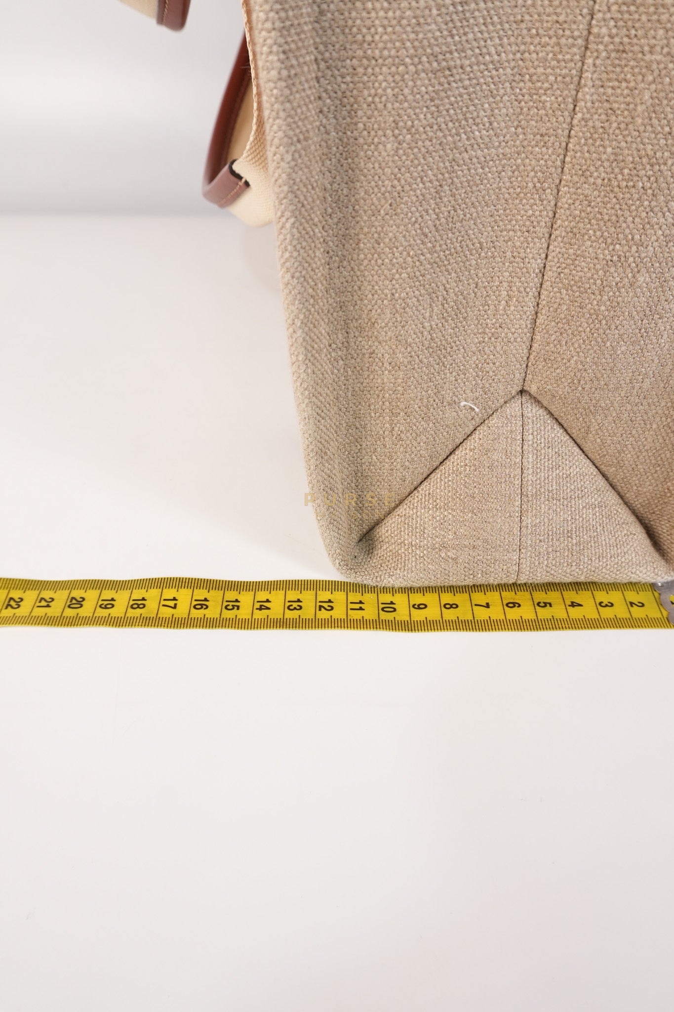 Woody Canvas & Calf Leather Tote Bag Medium | Purse Maison Luxury Bags Shop