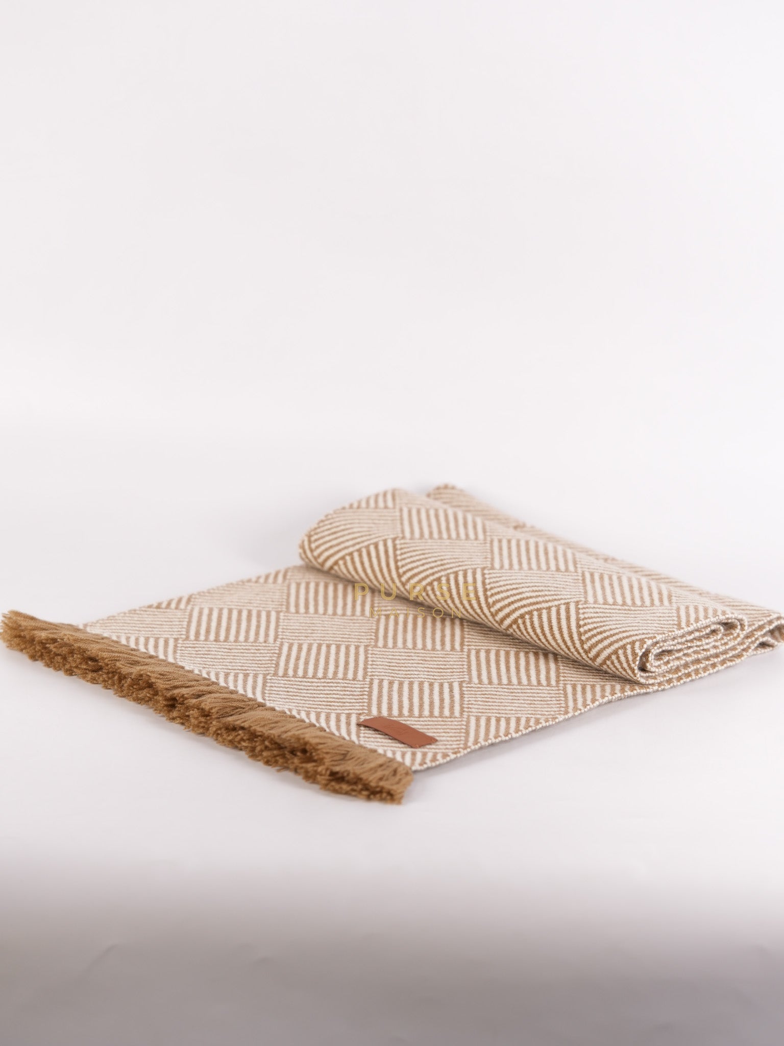 Wool Scarf Beige | Purse Maison Luxury Bags Shop