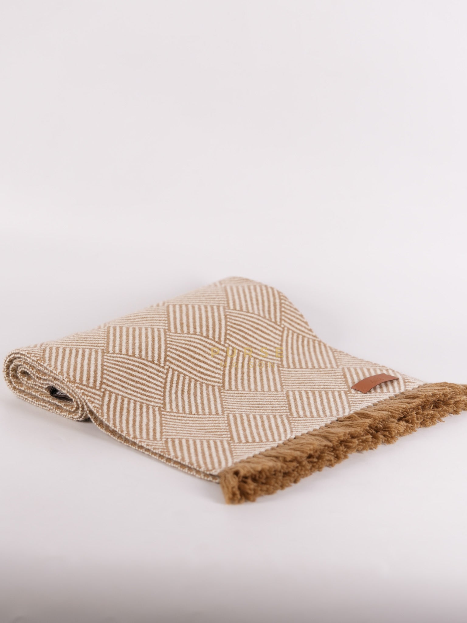 Wool Scarf Beige | Purse Maison Luxury Bags Shop