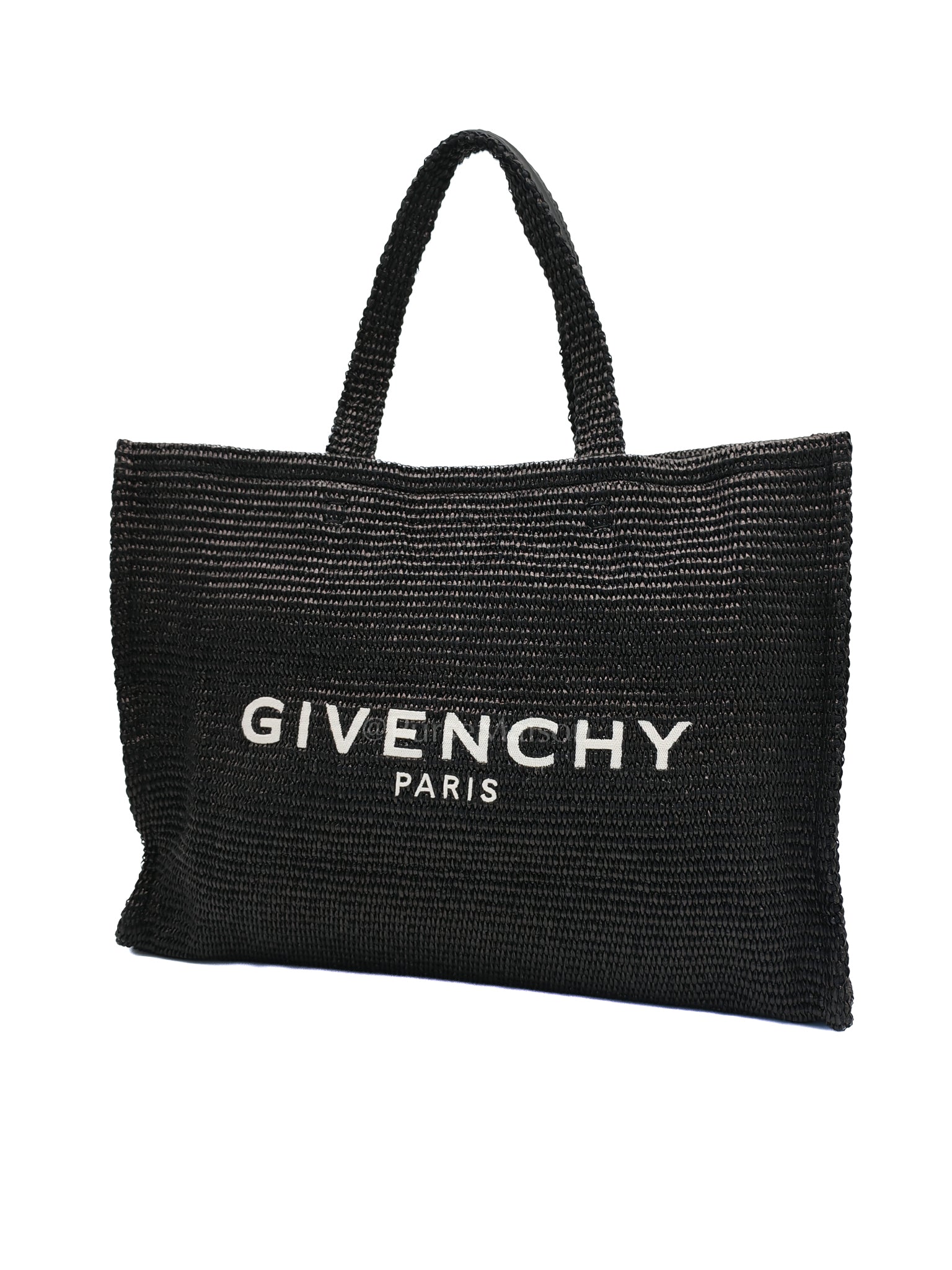 Woven Soft Raffia Medium Black Beach Tote Bag | Purse Maison Luxury Bags Shop