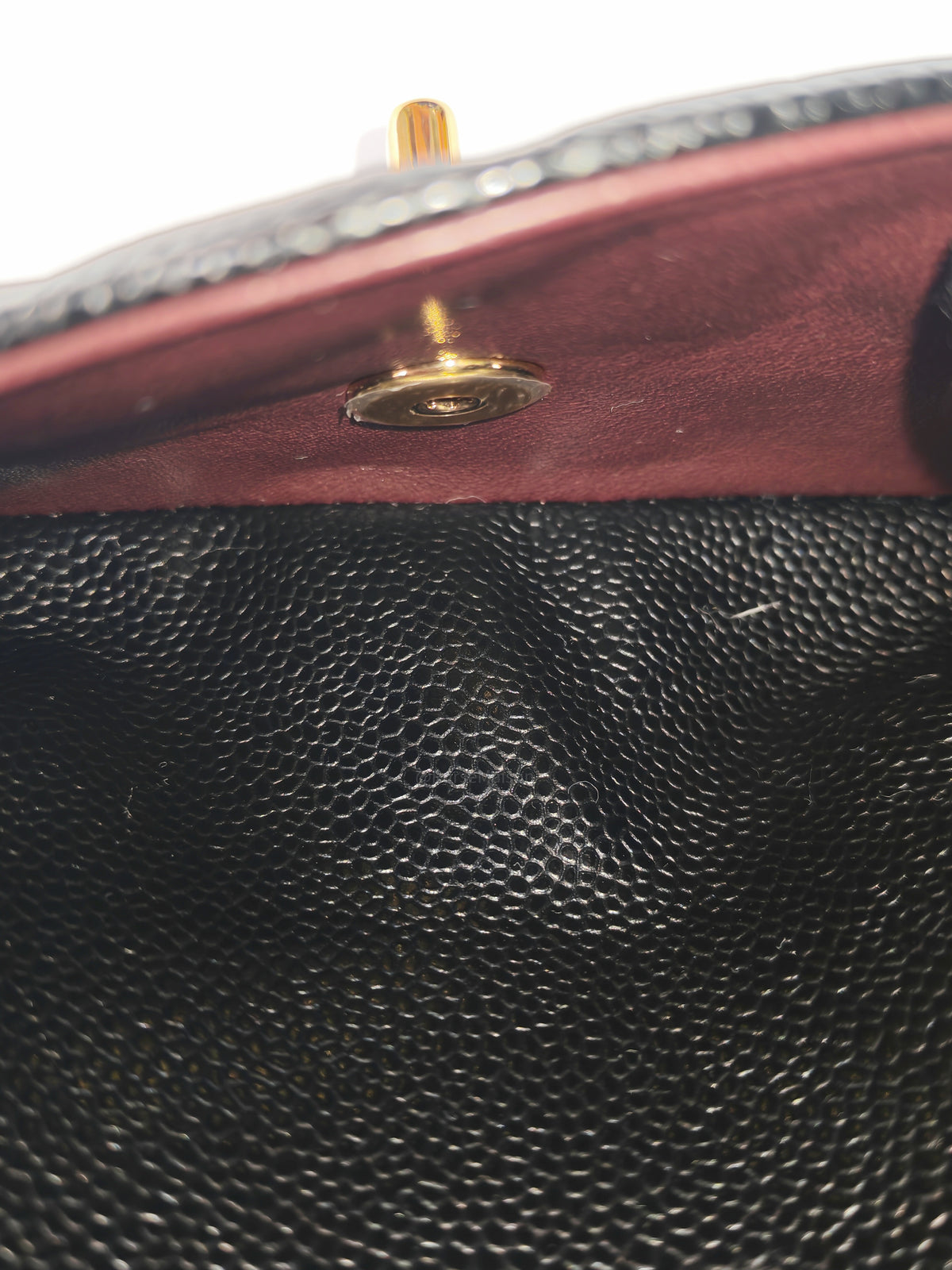 Chanel Classic Double Flap Bag Small in Black Caviar Leather Gold Hardware Microchip CX****KJ