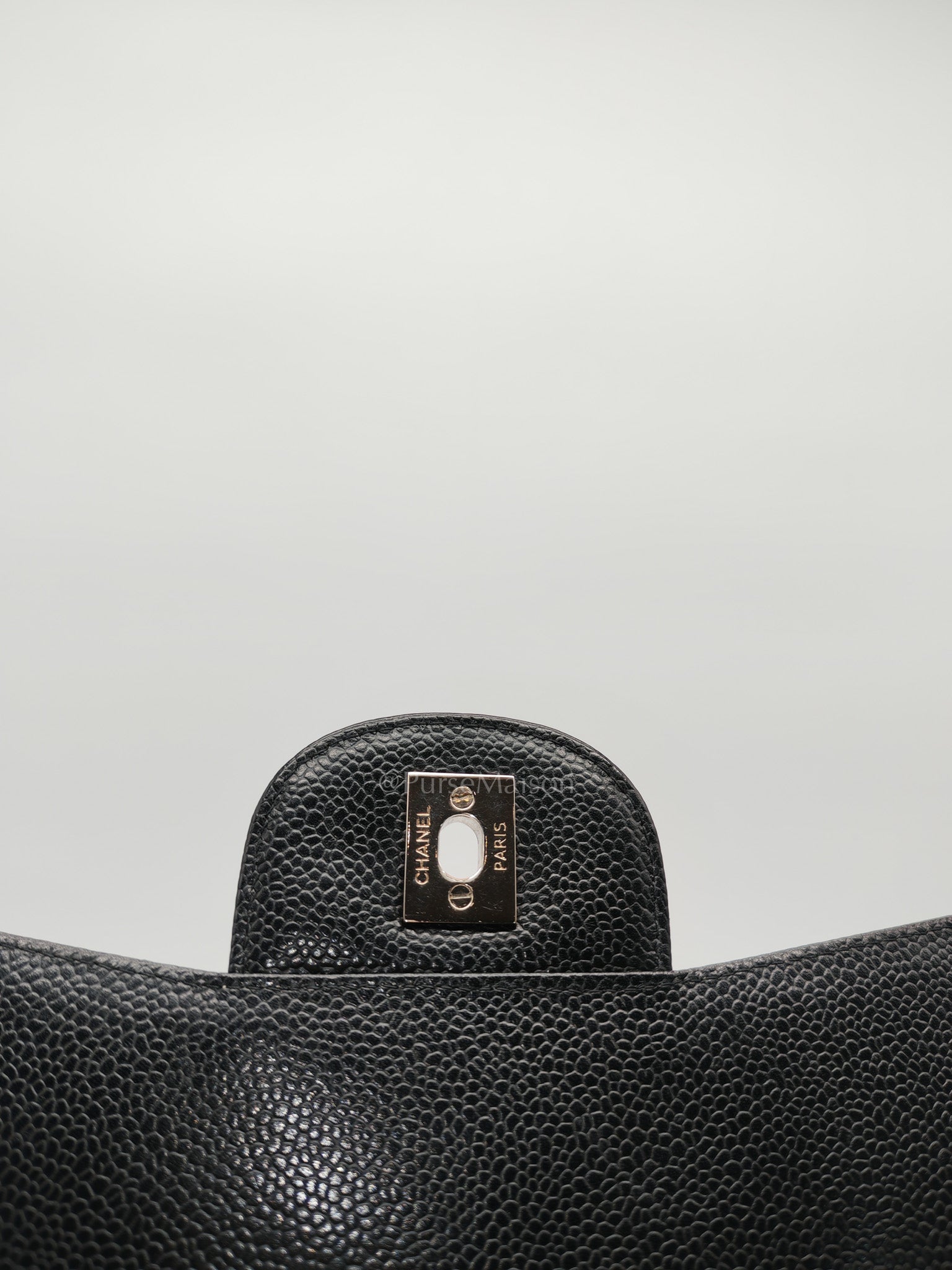 Classic Single Flap Jumbo in Black Caviar Leather Silver Hardware (Series 13)