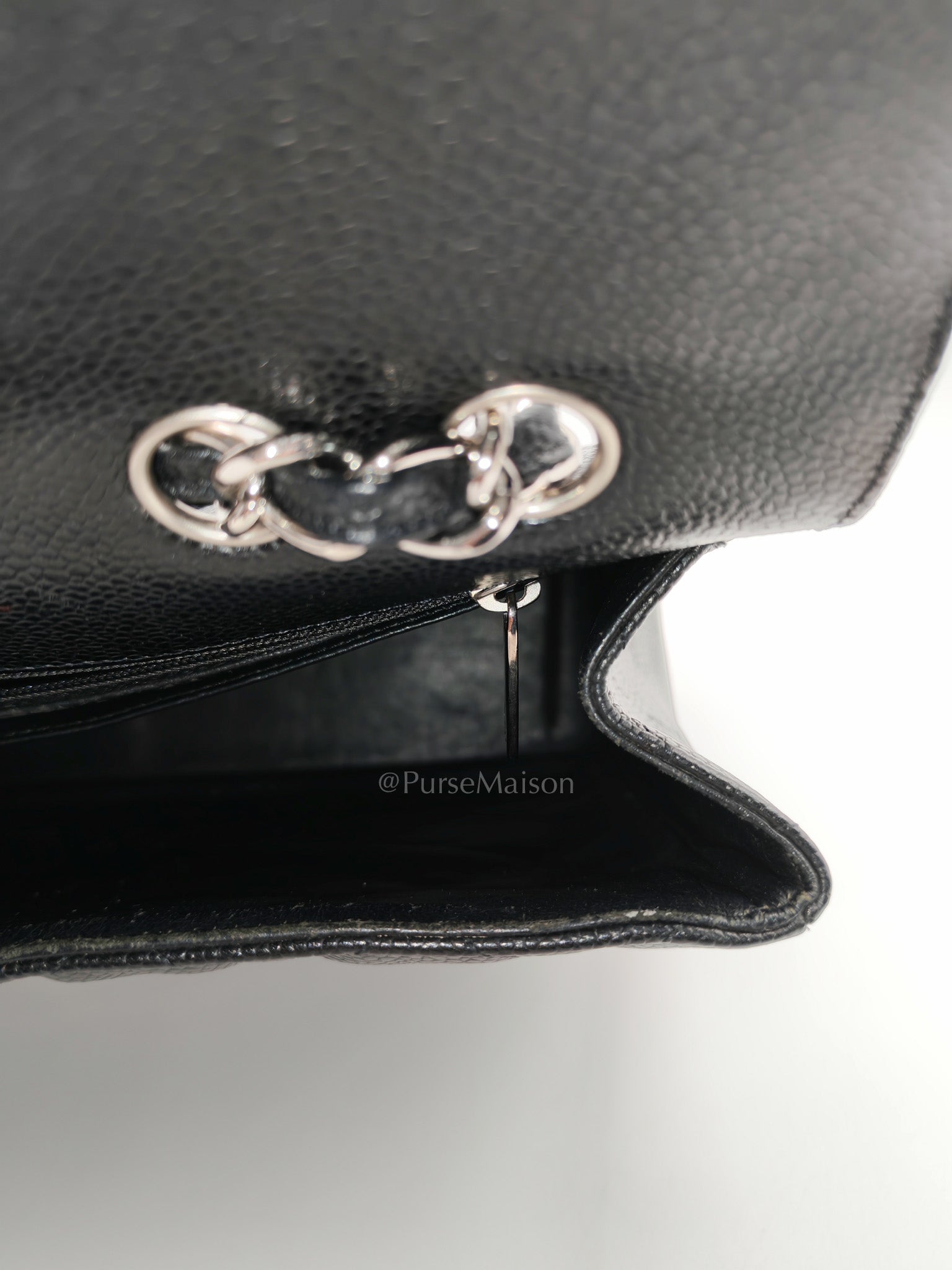 Classic Single Flap Jumbo in Black Caviar Leather Silver Hardware (Series 13)