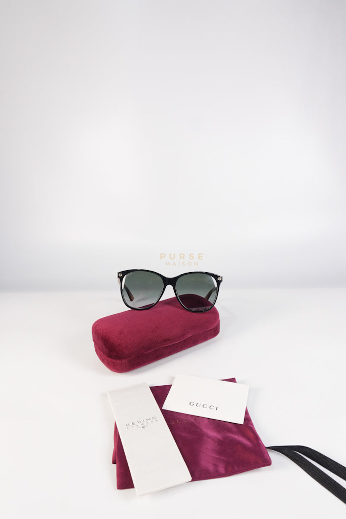 YH401 GG Black and Brown Frame Sunglasses | Purse Maison Luxury Bags Shop