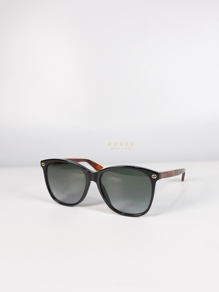 YH401 GG Black and Brown Frame Sunglasses | Purse Maison Luxury Bags Shop