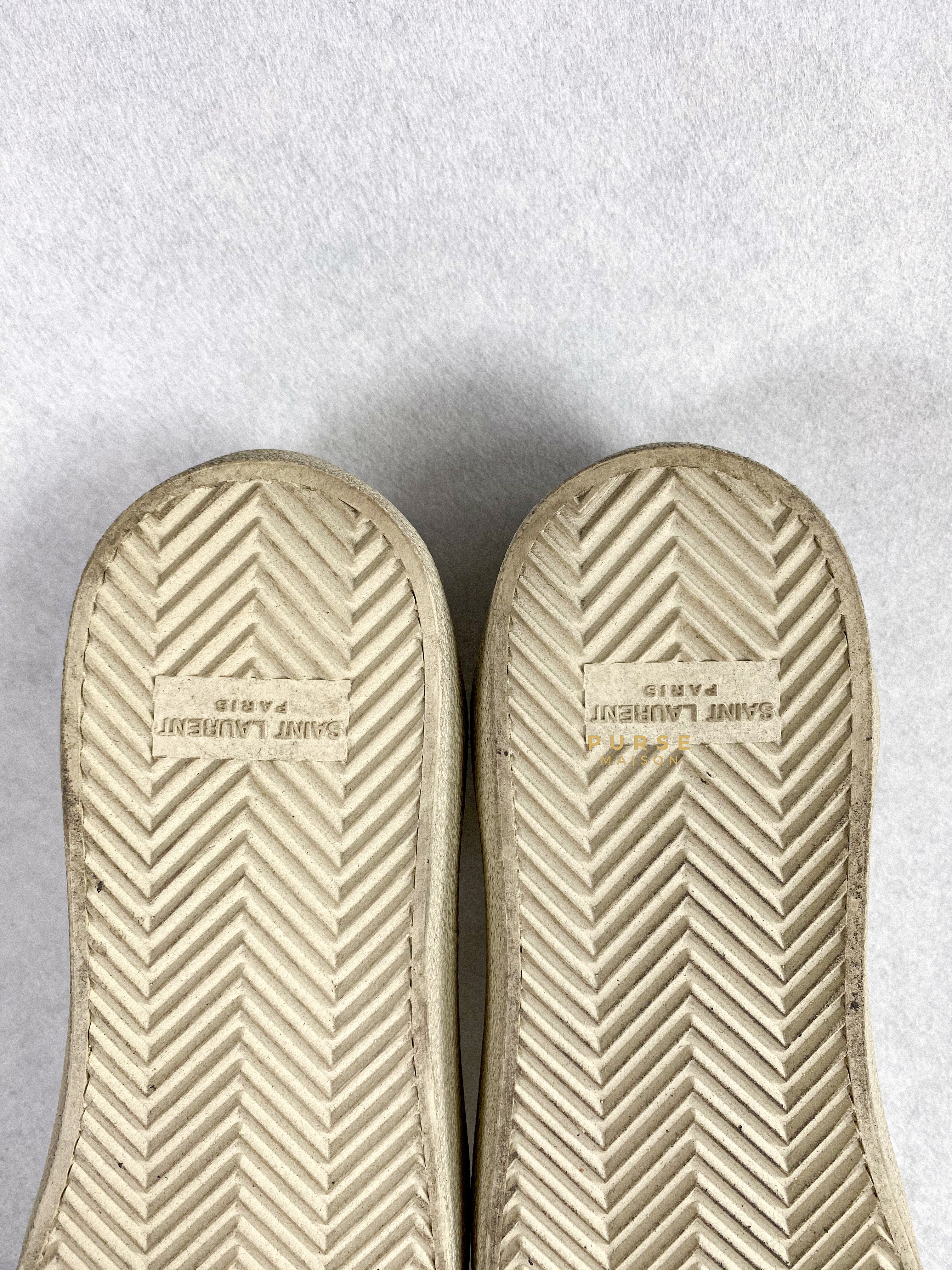 YSL Court Classic Signature Logo Canvas for Men Size 41 (27cm) | Purse Maison Luxury Bags Shop