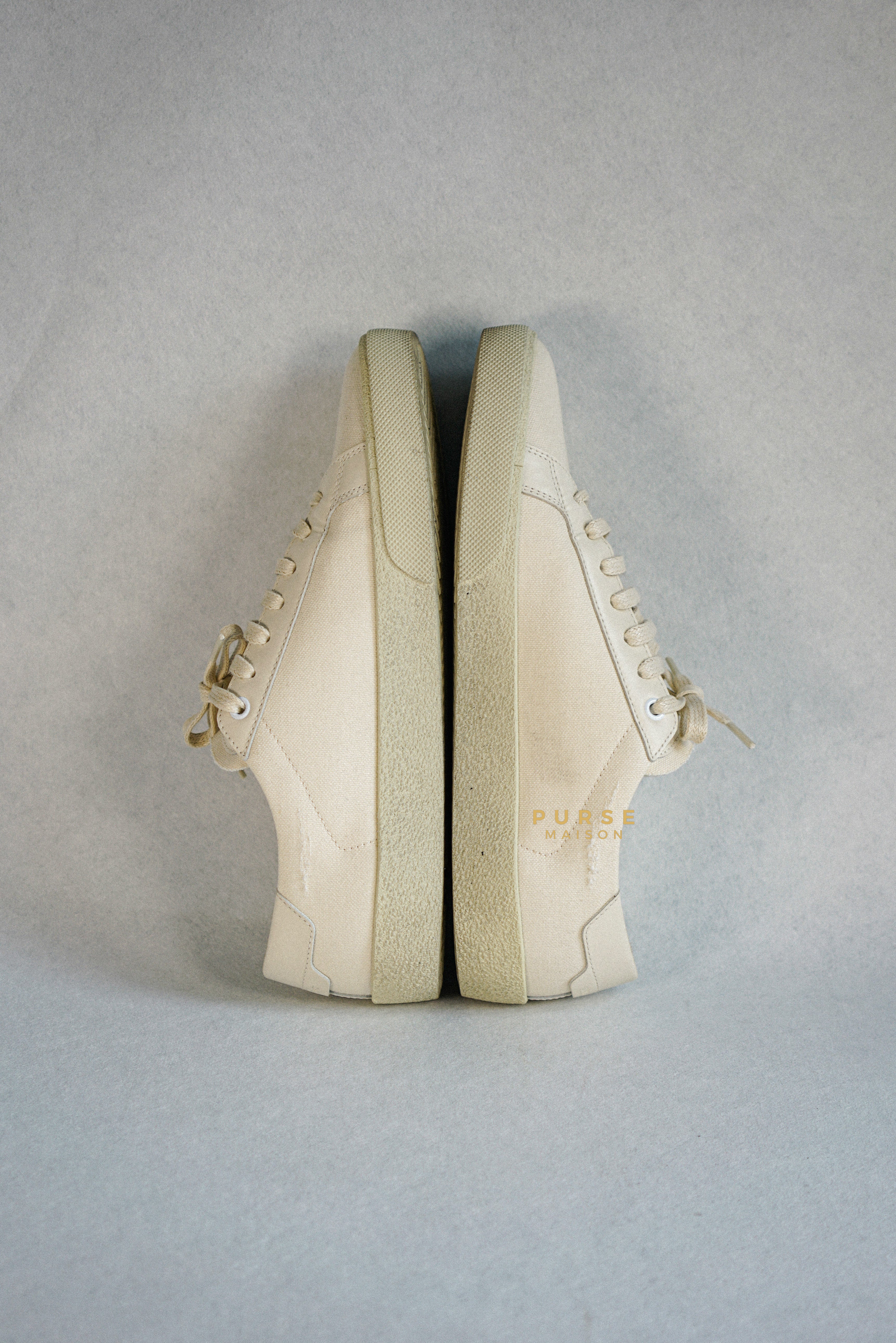 YSL Court Classic Signature Logo Canvas for Men Size 41 (27cm) | Purse Maison Luxury Bags Shop
