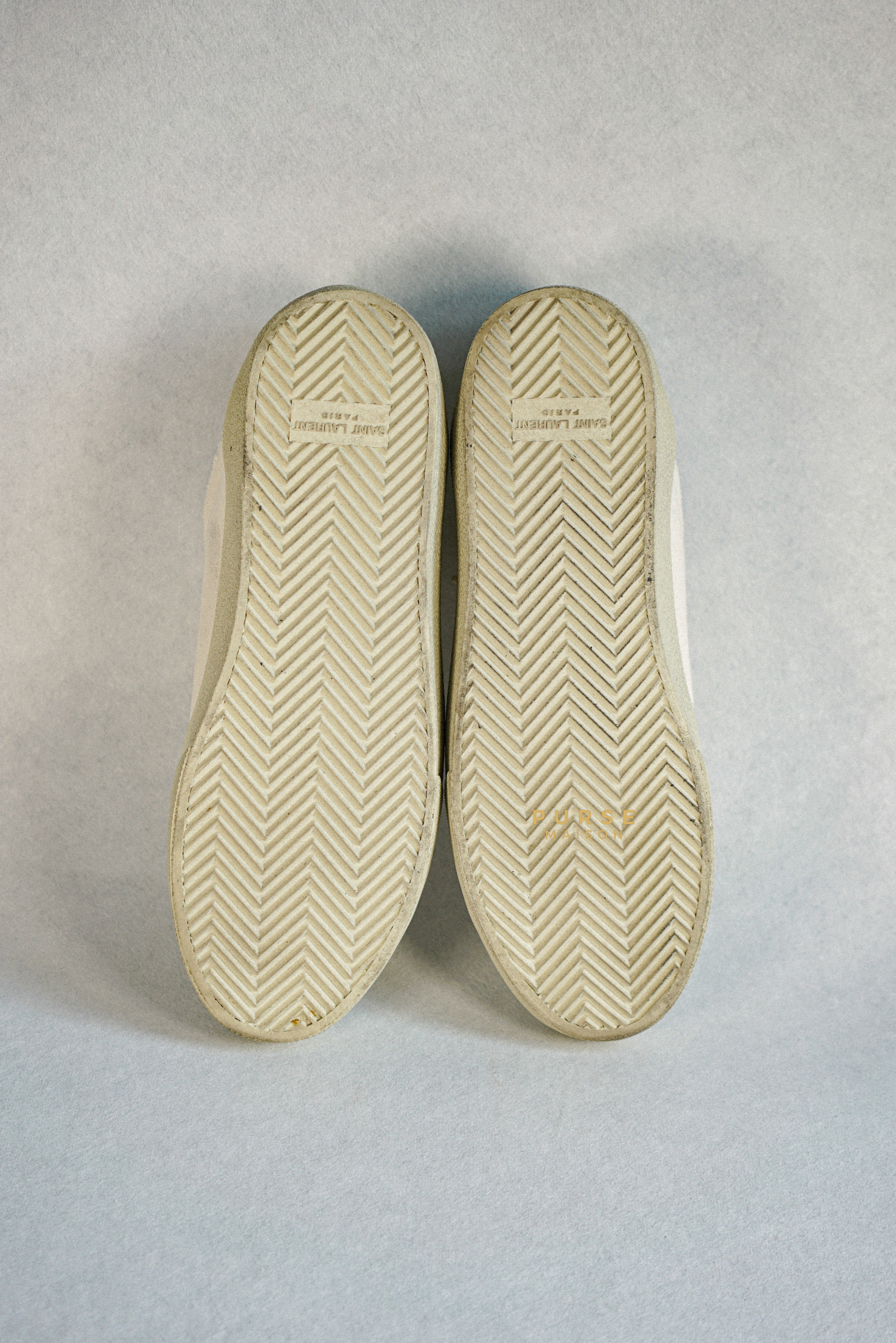 YSL Court Classic Signature Logo Canvas for Men Size 41 (27cm) | Purse Maison Luxury Bags Shop