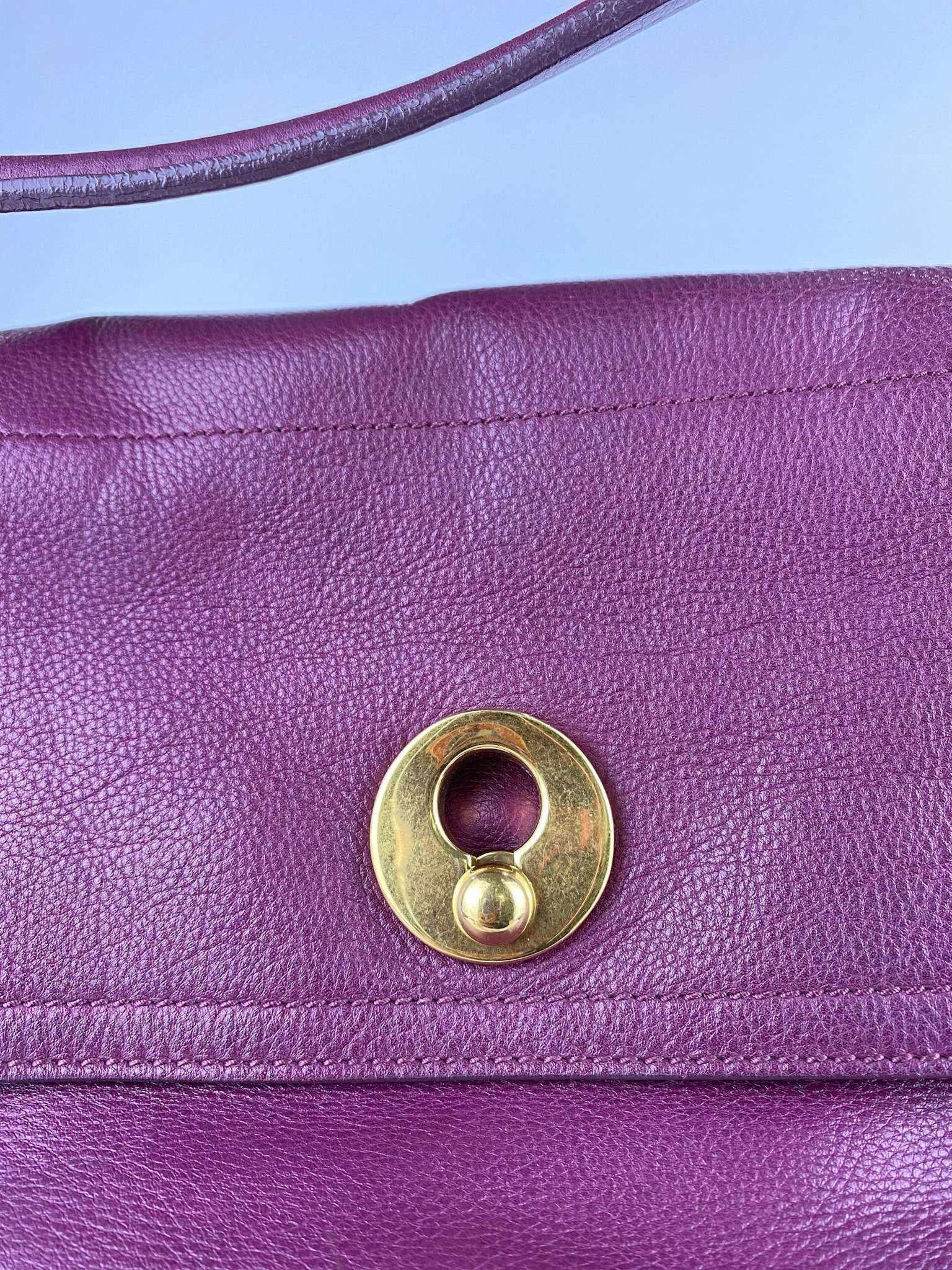 YSL sac muse two purple gold hardware