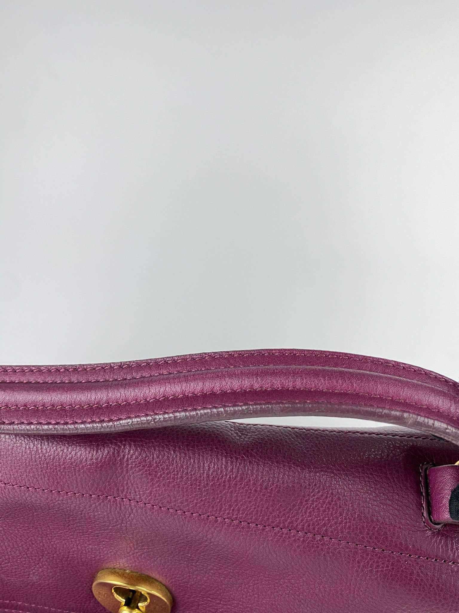 YSL sac muse two purple gold hardware