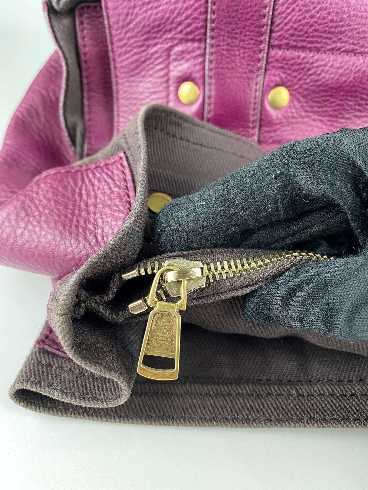 YSL sac muse two purple gold hardware