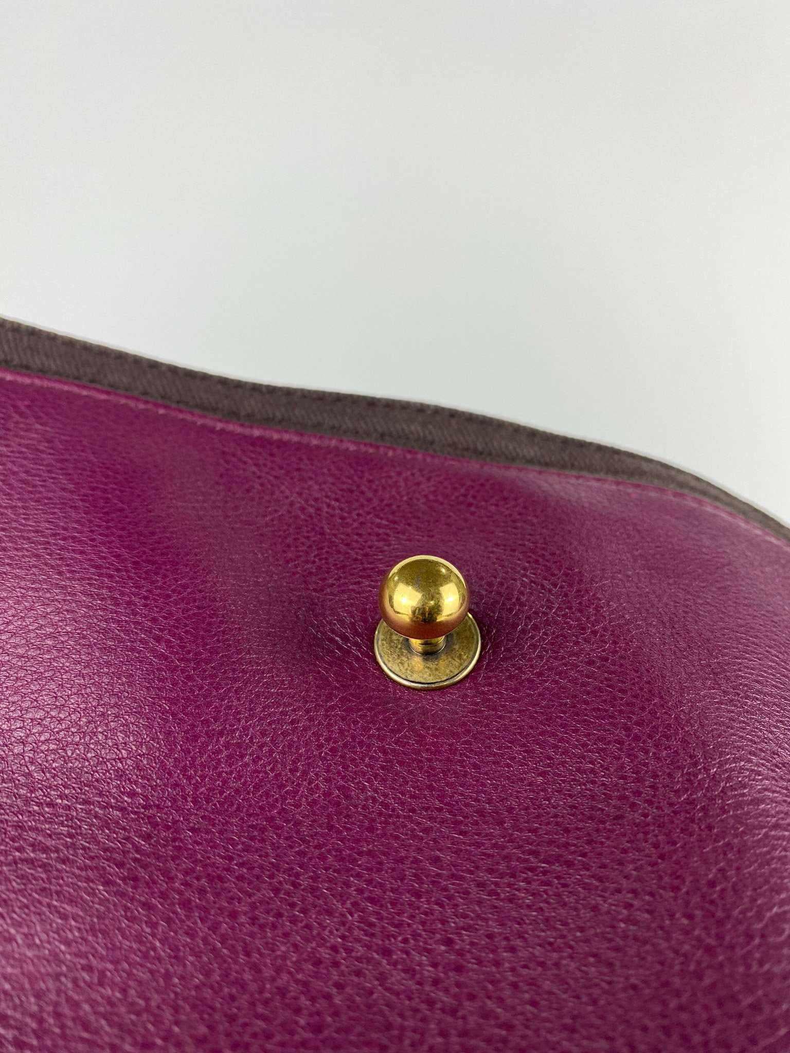 YSL sac muse two purple gold hardware