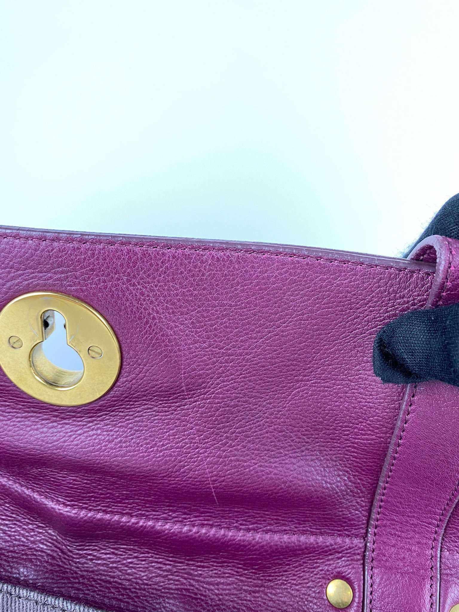 YSL sac muse two purple gold hardware