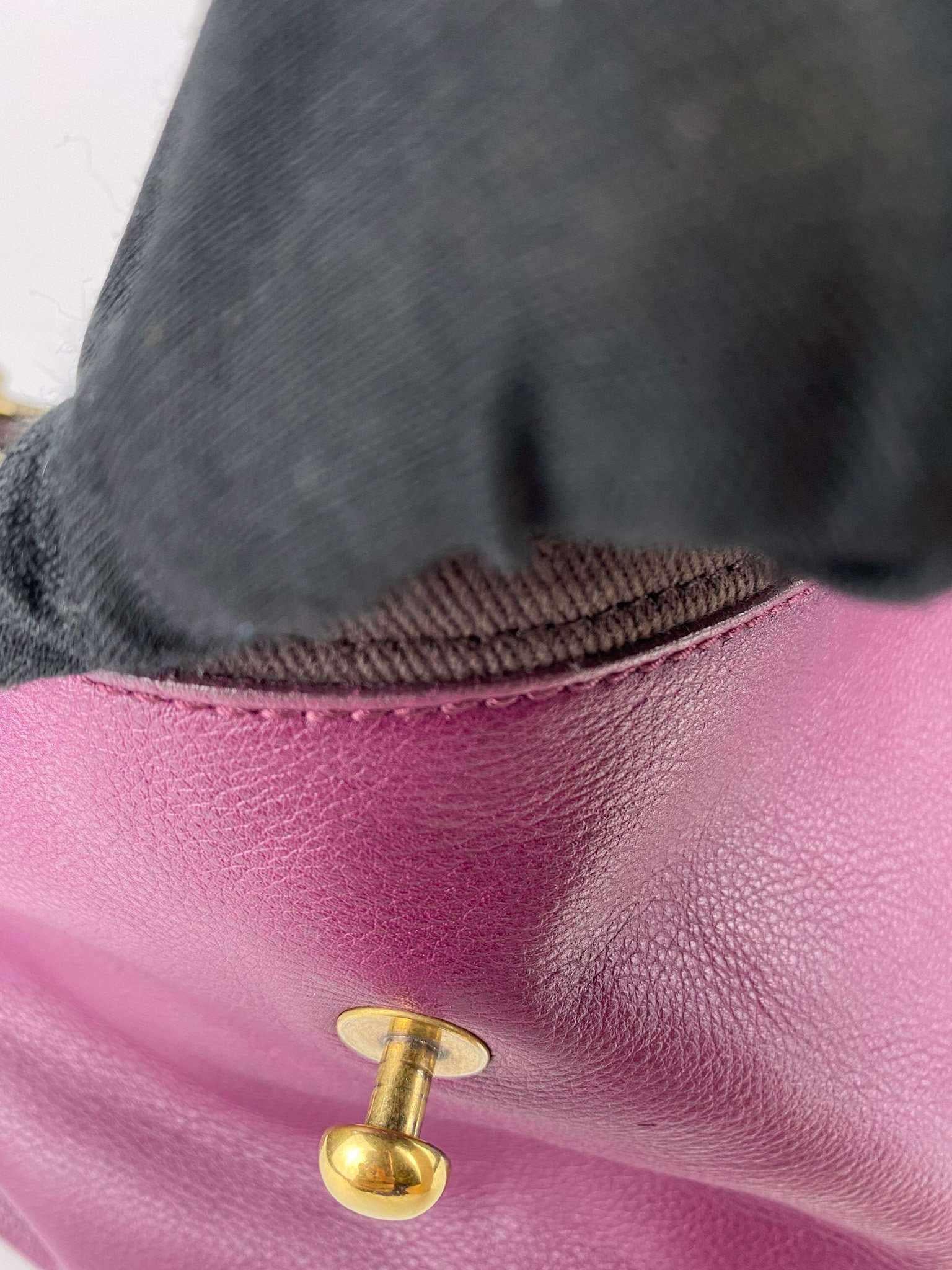 YSL sac muse two purple gold hardware