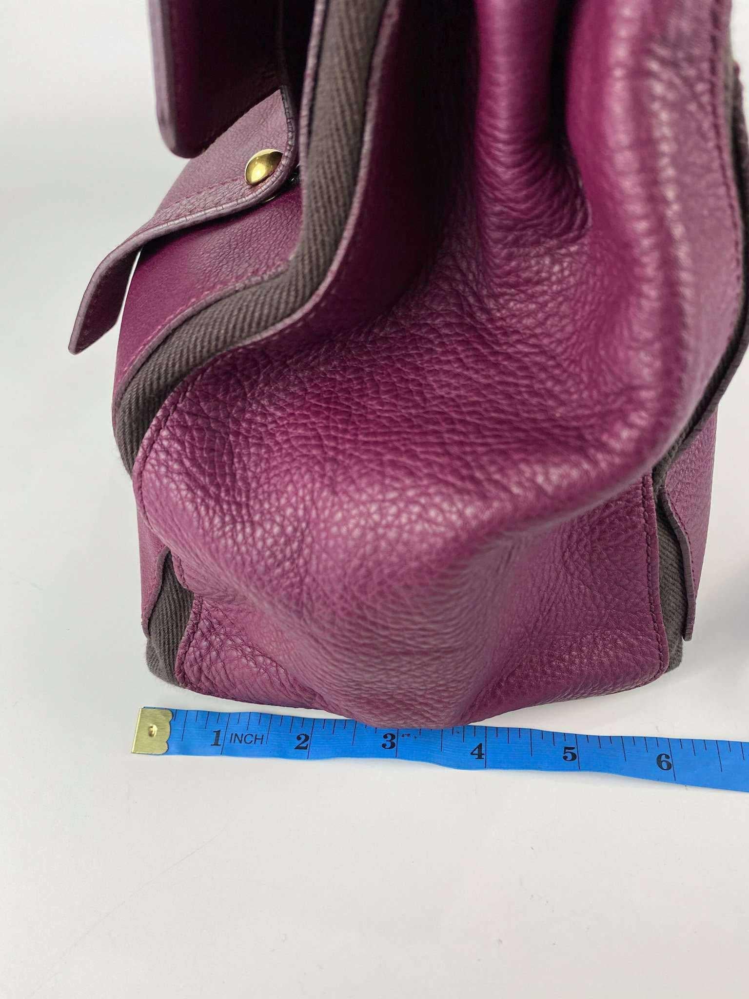 YSL sac muse two purple gold hardware