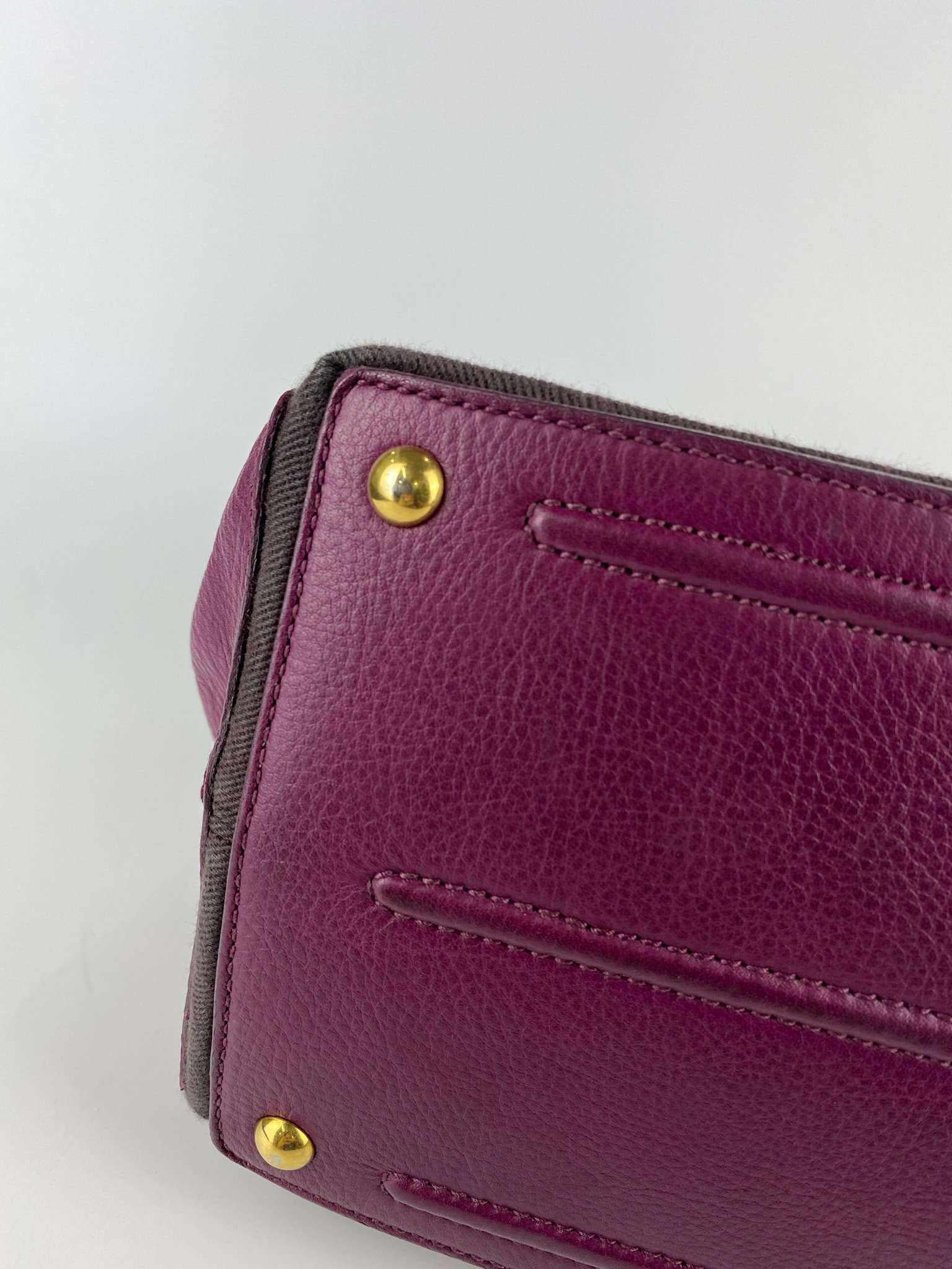 YSL sac muse two purple gold hardware