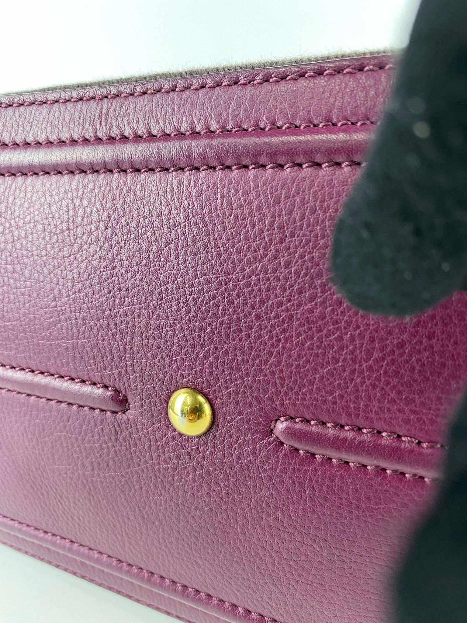 YSL sac muse two purple gold hardware