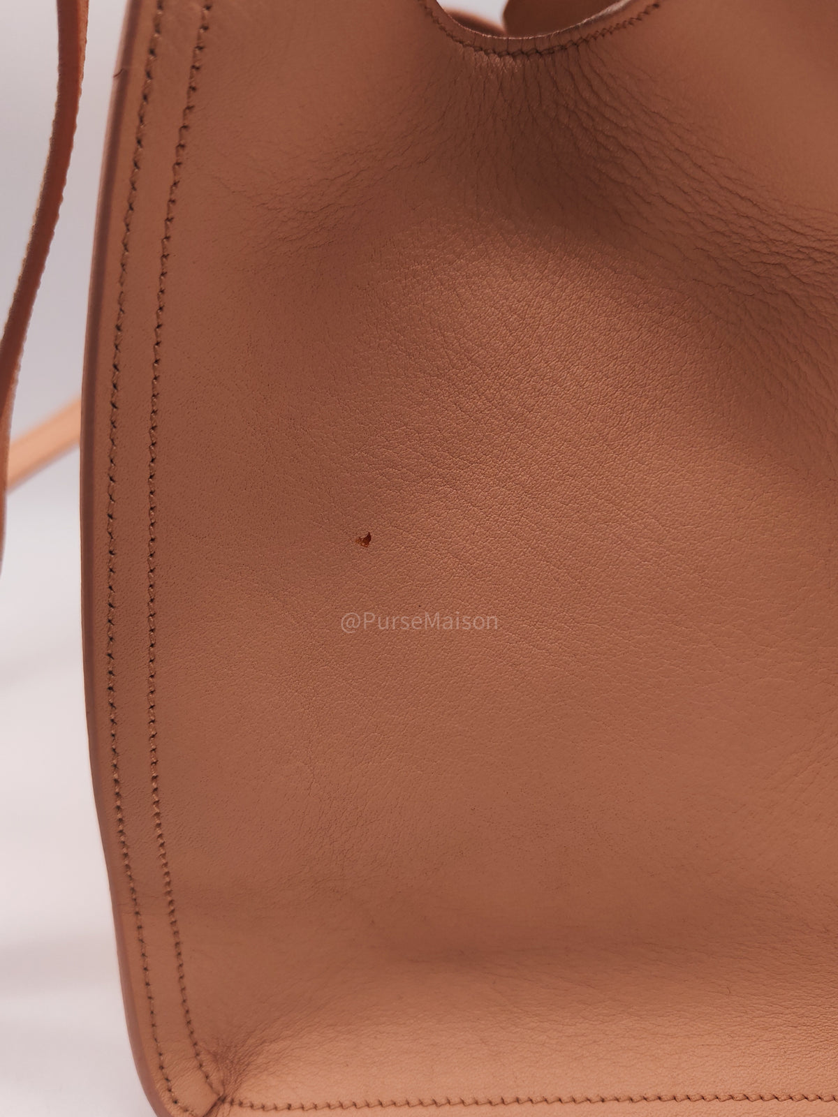 Yves Saint Laurent Cabas Chyc 2way Tote Bag in Peach Calfskin Leather and Gold Hardware | Purse Maison Luxury Bags Shop