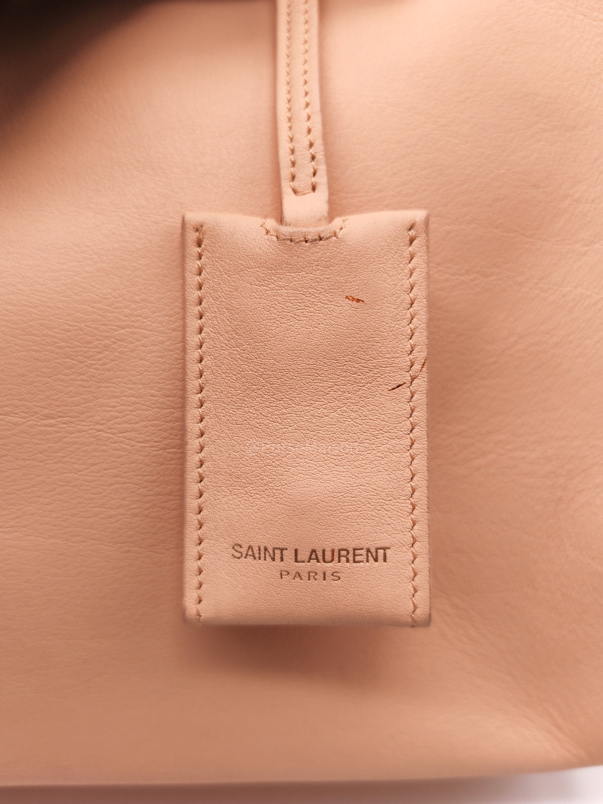 Yves Saint Laurent Cabas Chyc 2way Tote Bag in Peach Calfskin Leather and Gold Hardware | Purse Maison Luxury Bags Shop