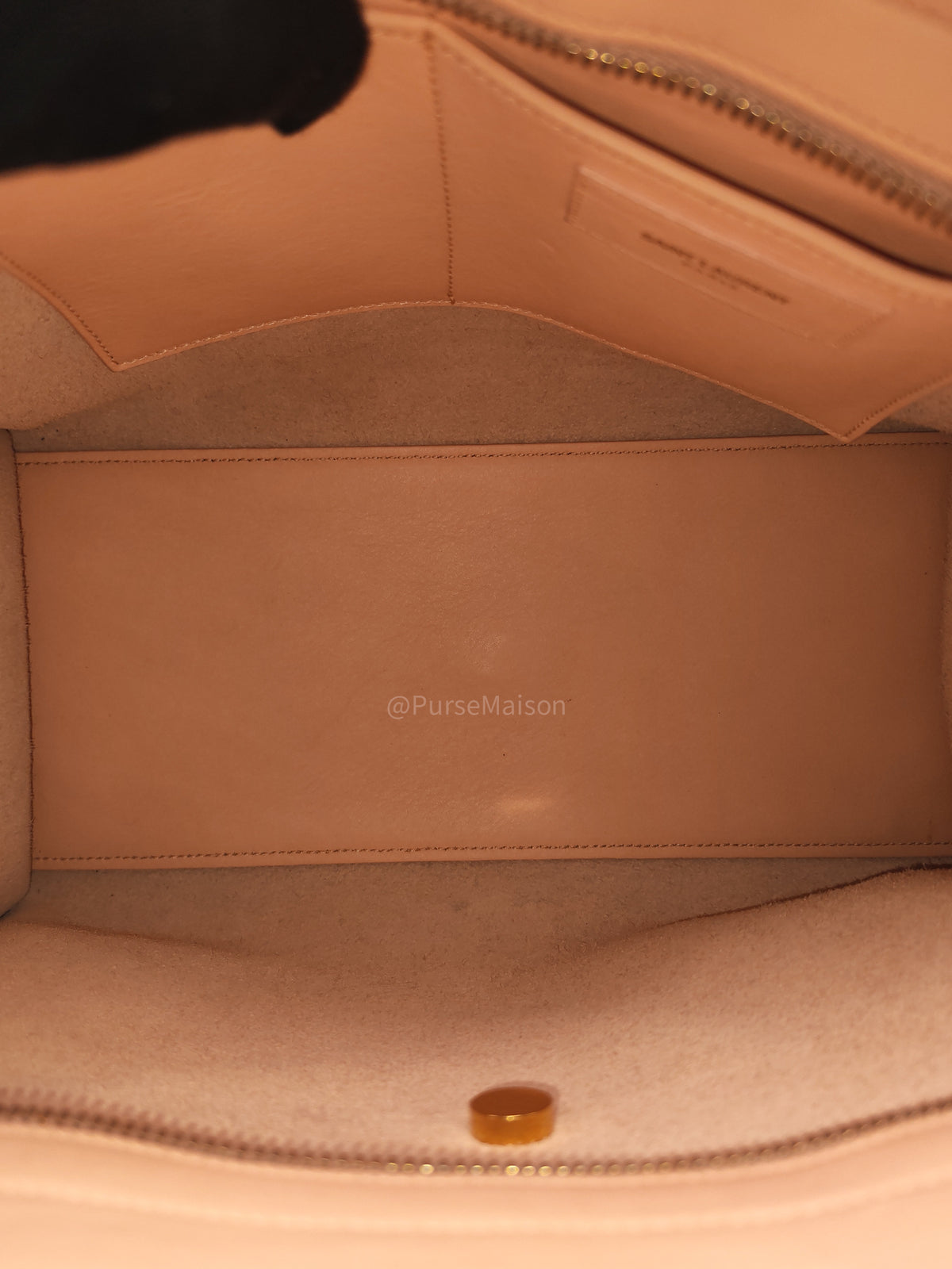 Yves Saint Laurent Cabas Chyc 2way Tote Bag in Peach Calfskin Leather and Gold Hardware | Purse Maison Luxury Bags Shop
