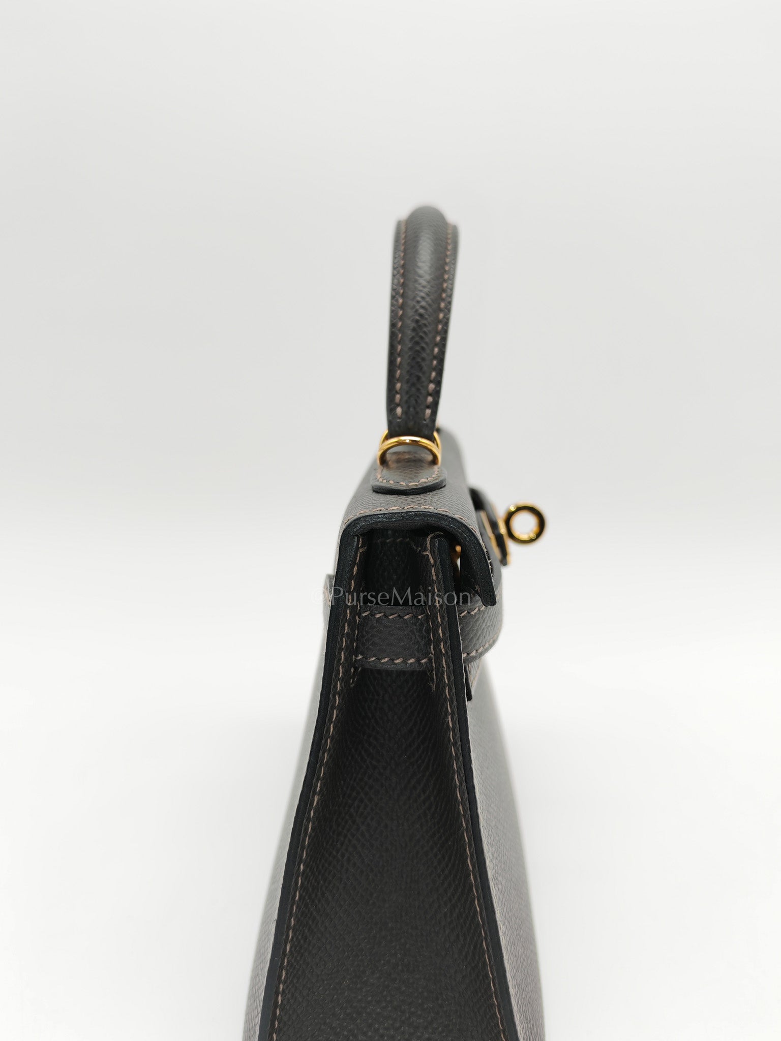Yves Saint Laurent Envelope Bag Medium in Black Chevron Quilted Grain de Poudre Leather and Gold Hardware | Purse Maison Luxury Bags Shop