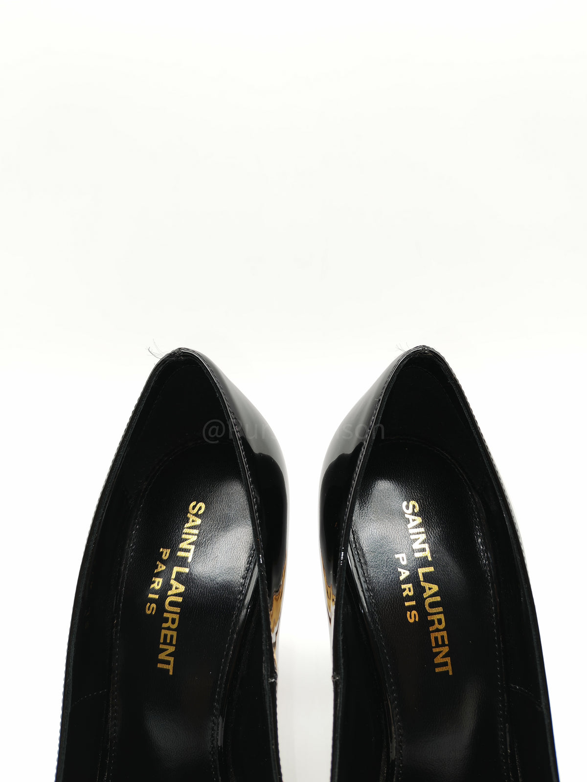Yves Saint Laurent Opyum Pointed-Toe Pump in Black Patent Leather Size 36.5 EU (25 cm) | Purse Maison Luxury Bags Shop