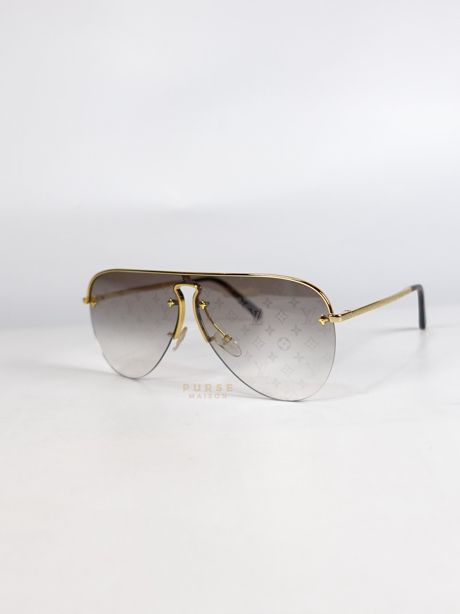 Z1469U Gradient Aviator Gold Frame Sunglasses | Purse Maison Luxury Bags Shop