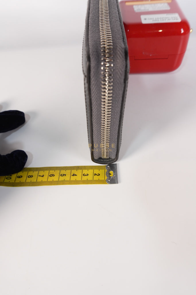 Zip Around Long Wallet in Gray & Black GG Supreme Canvas | Purse Maison Luxury Bags Shop